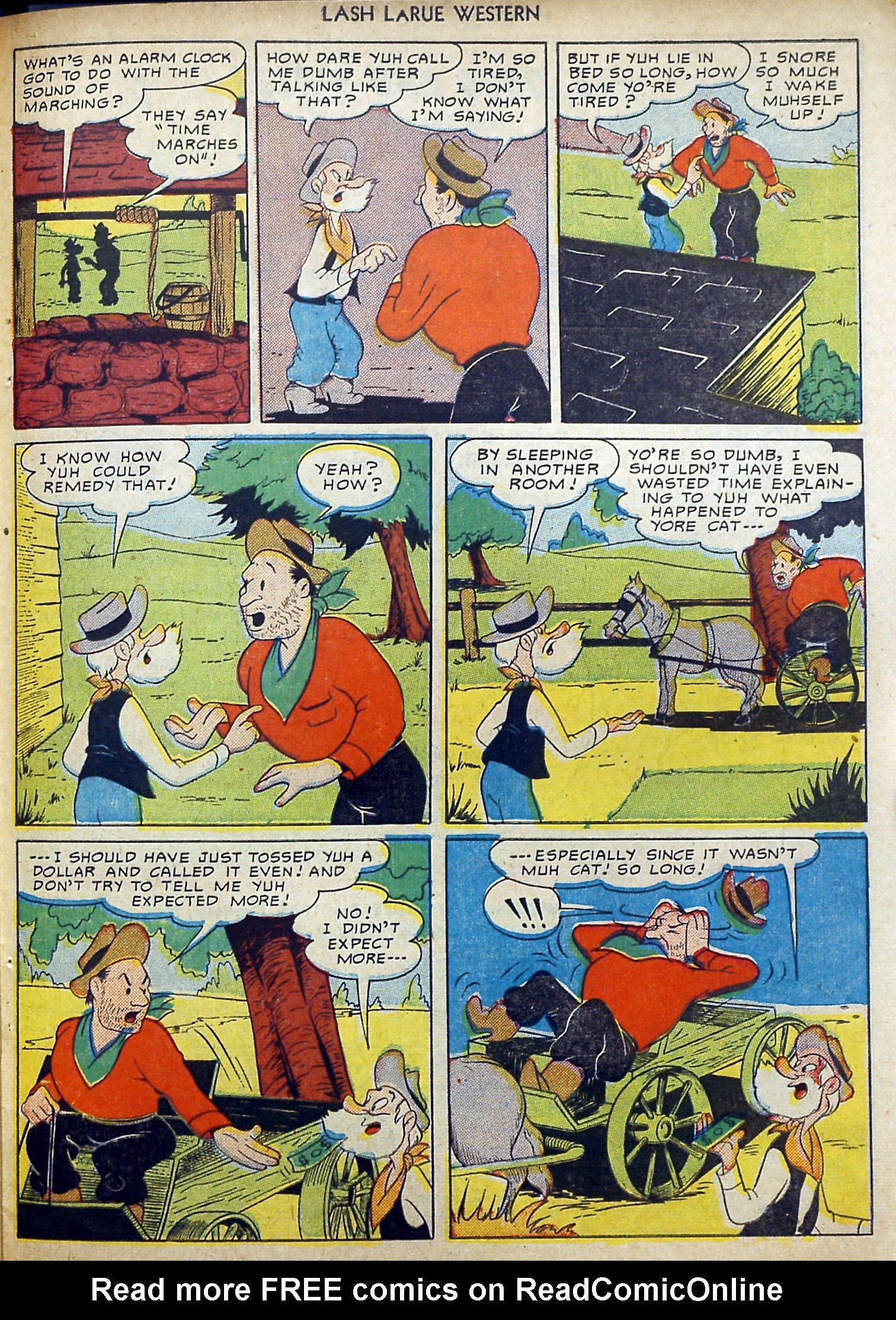 Read online Lash Larue Western (1949) comic -  Issue #11 - 39