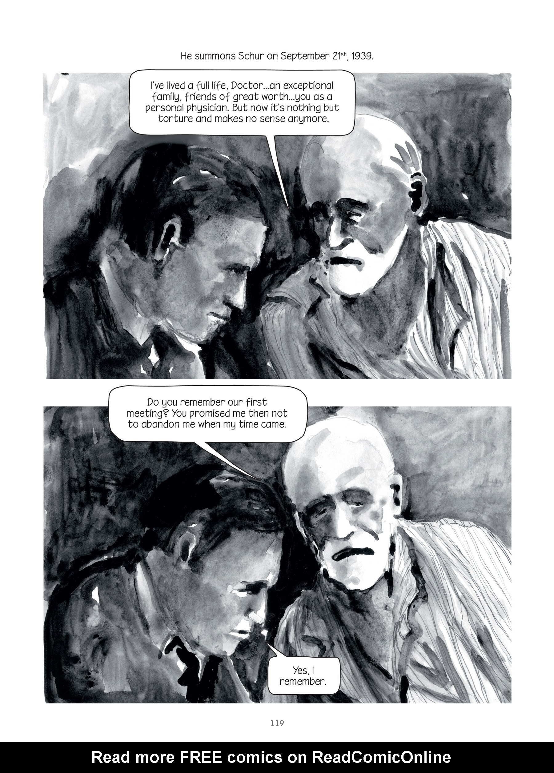 Read online Through Clouds of Smoke: Freud's Final Days comic -  Issue # TPB - 117