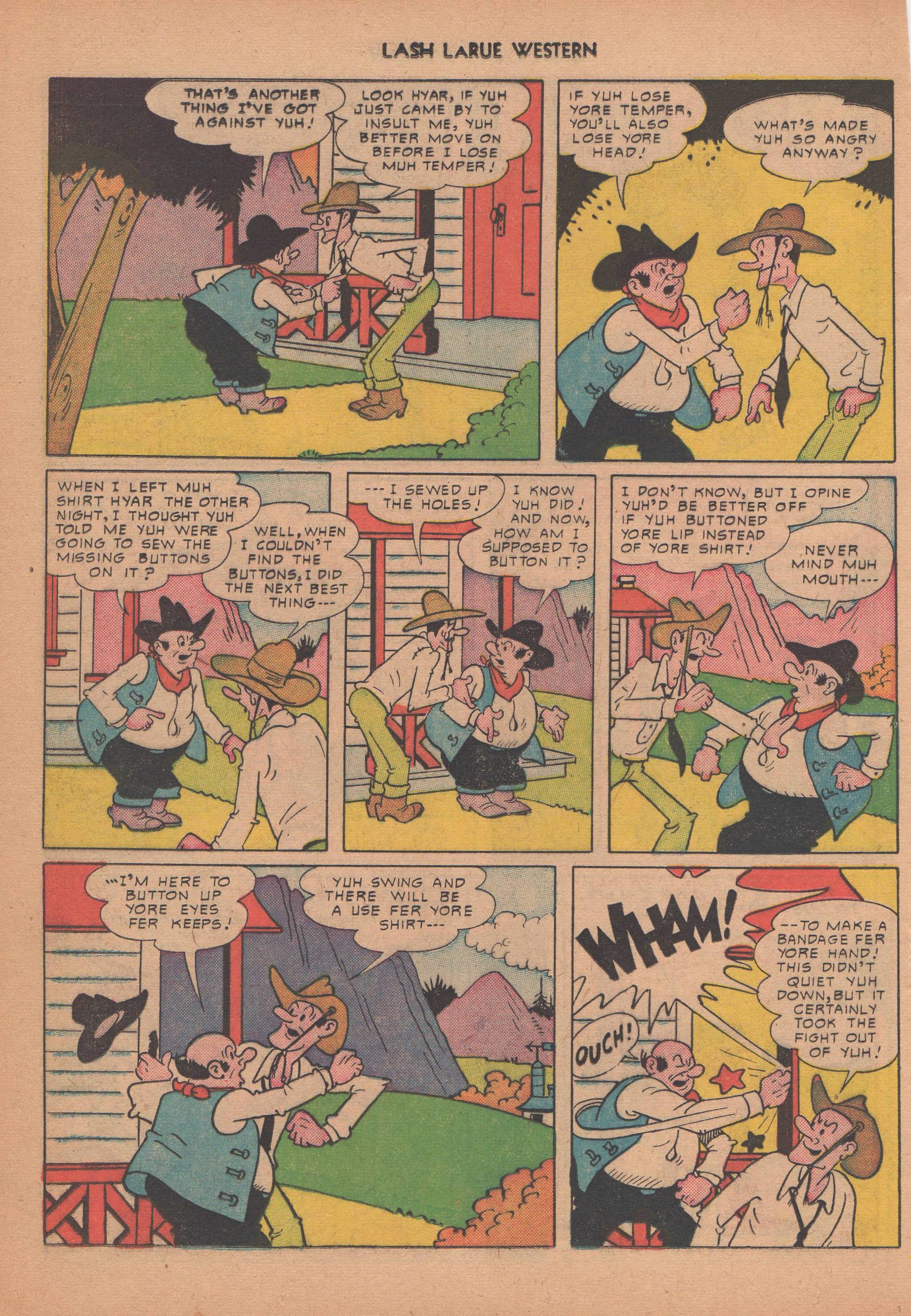 Read online Lash Larue Western (1949) comic -  Issue #14 - 25