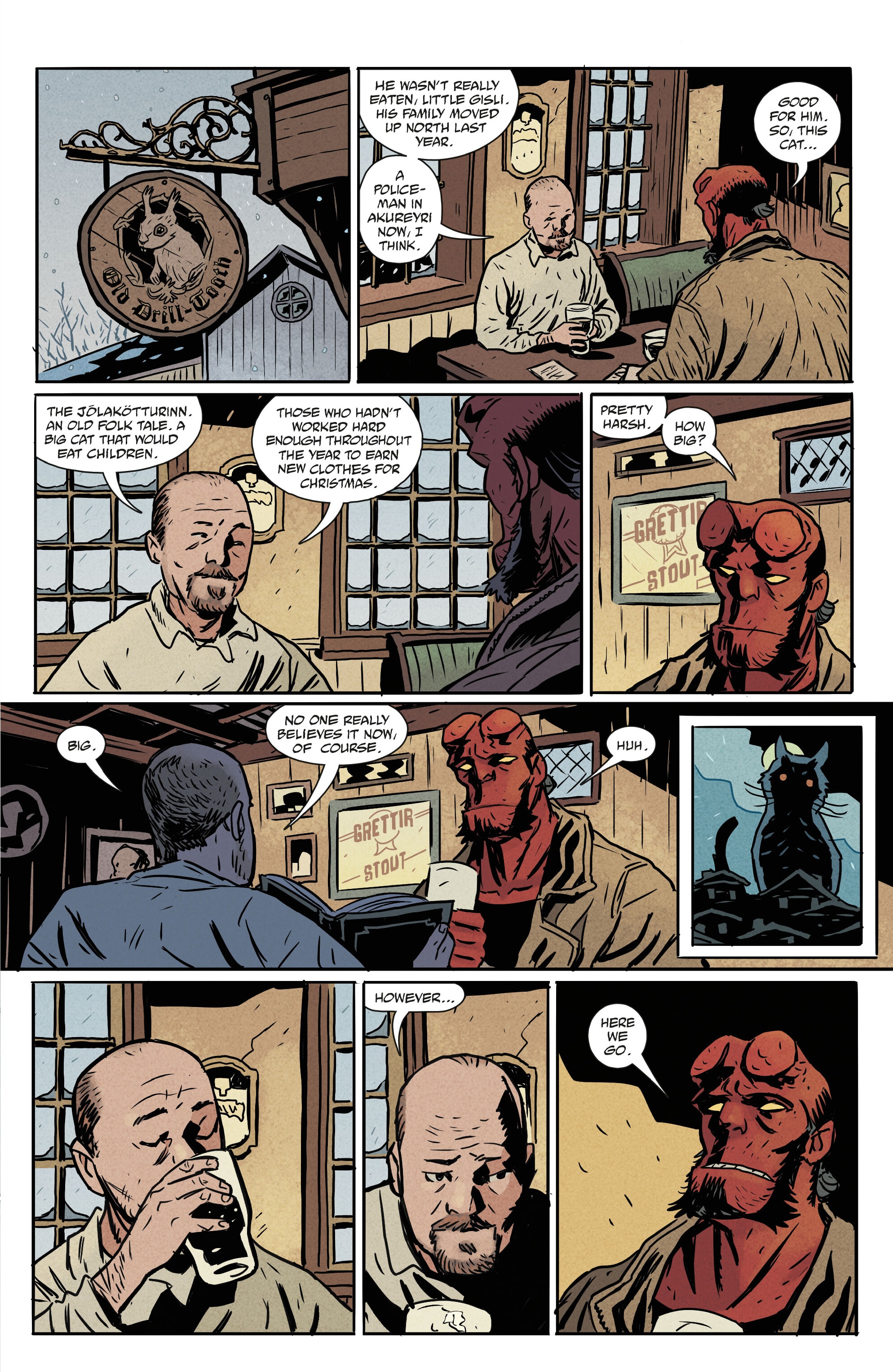 Read online Hellboy Winter Special: The Yule Cat comic -  Issue # Full - 7