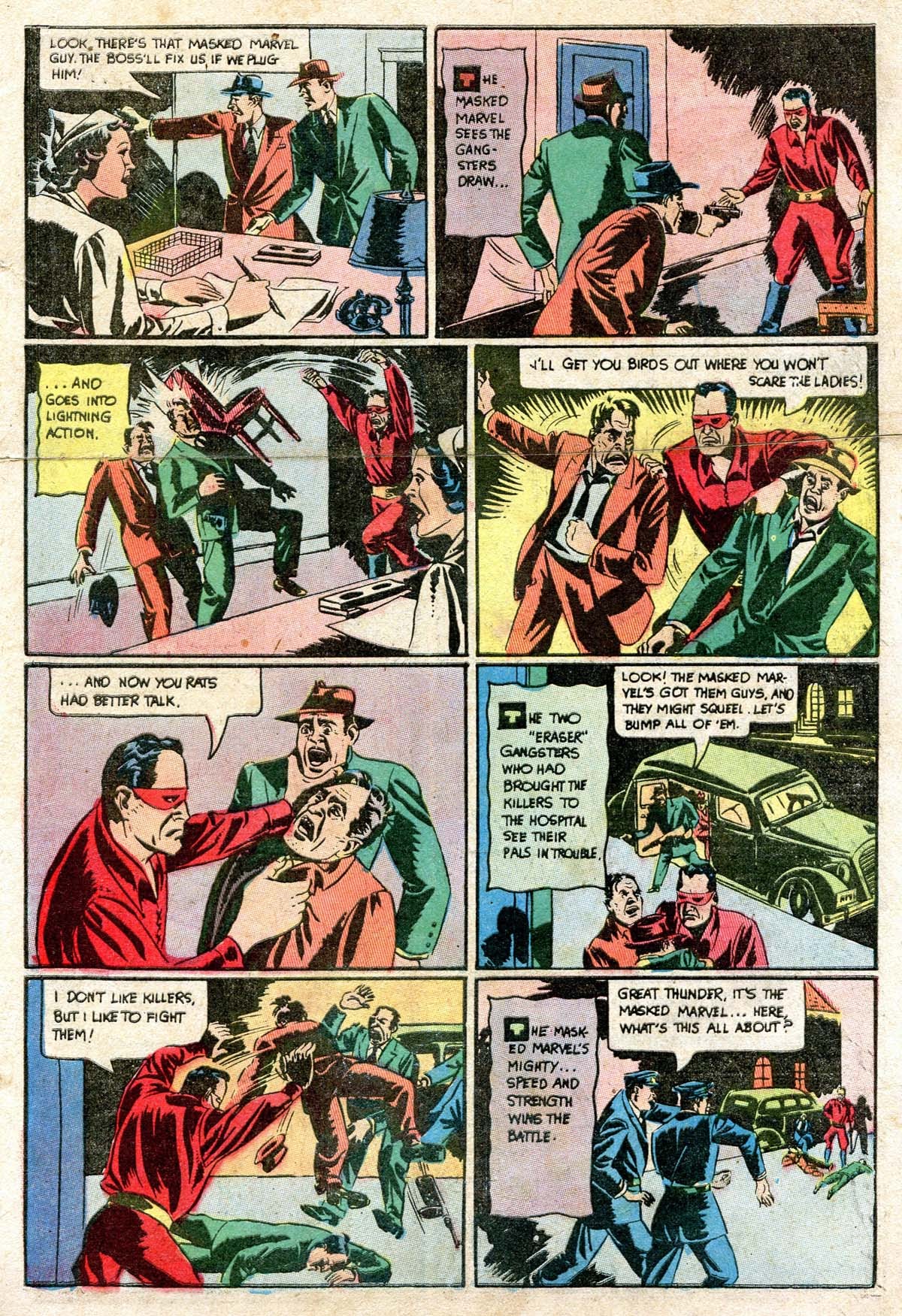 Read online Masked Marvel comic -  Issue #2 - 7