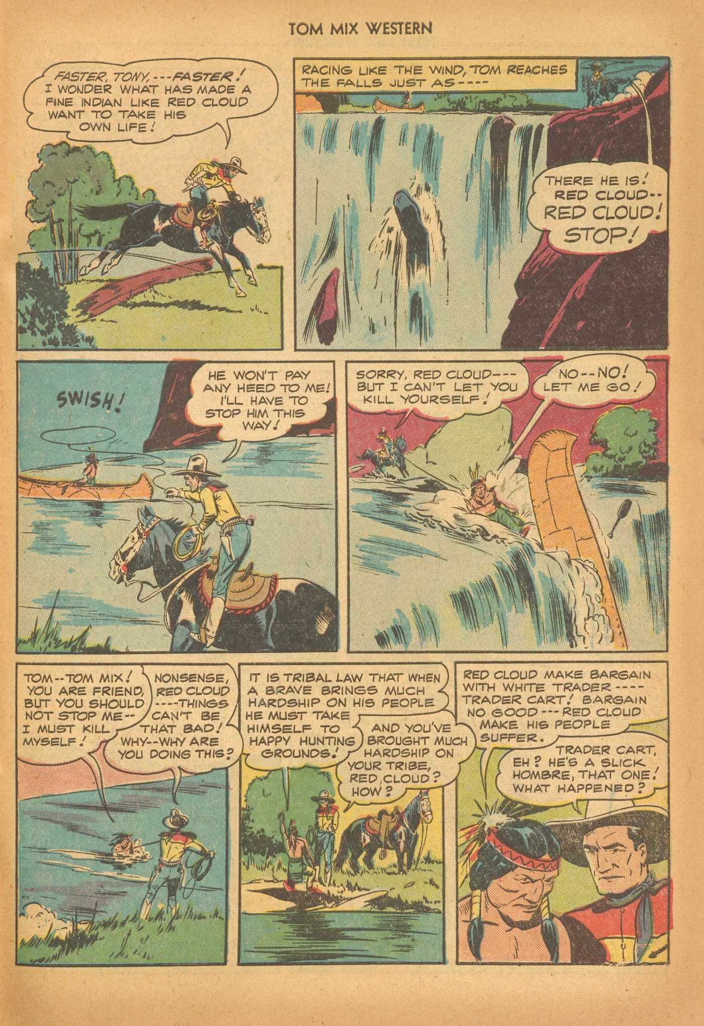 Read online Tom Mix Western (1948) comic -  Issue #6 - 43