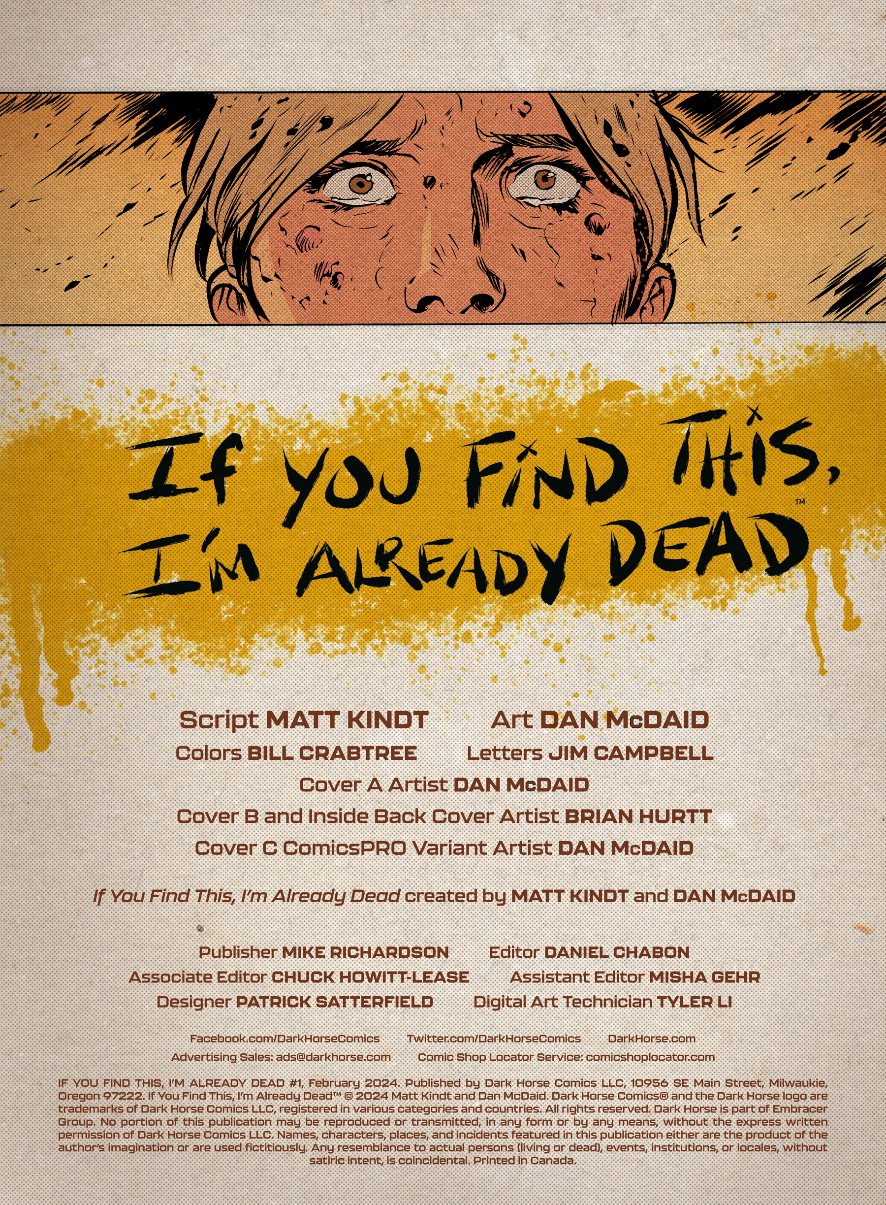 Read online If You Find This, I'm Already Dead comic -  Issue #1 - 2