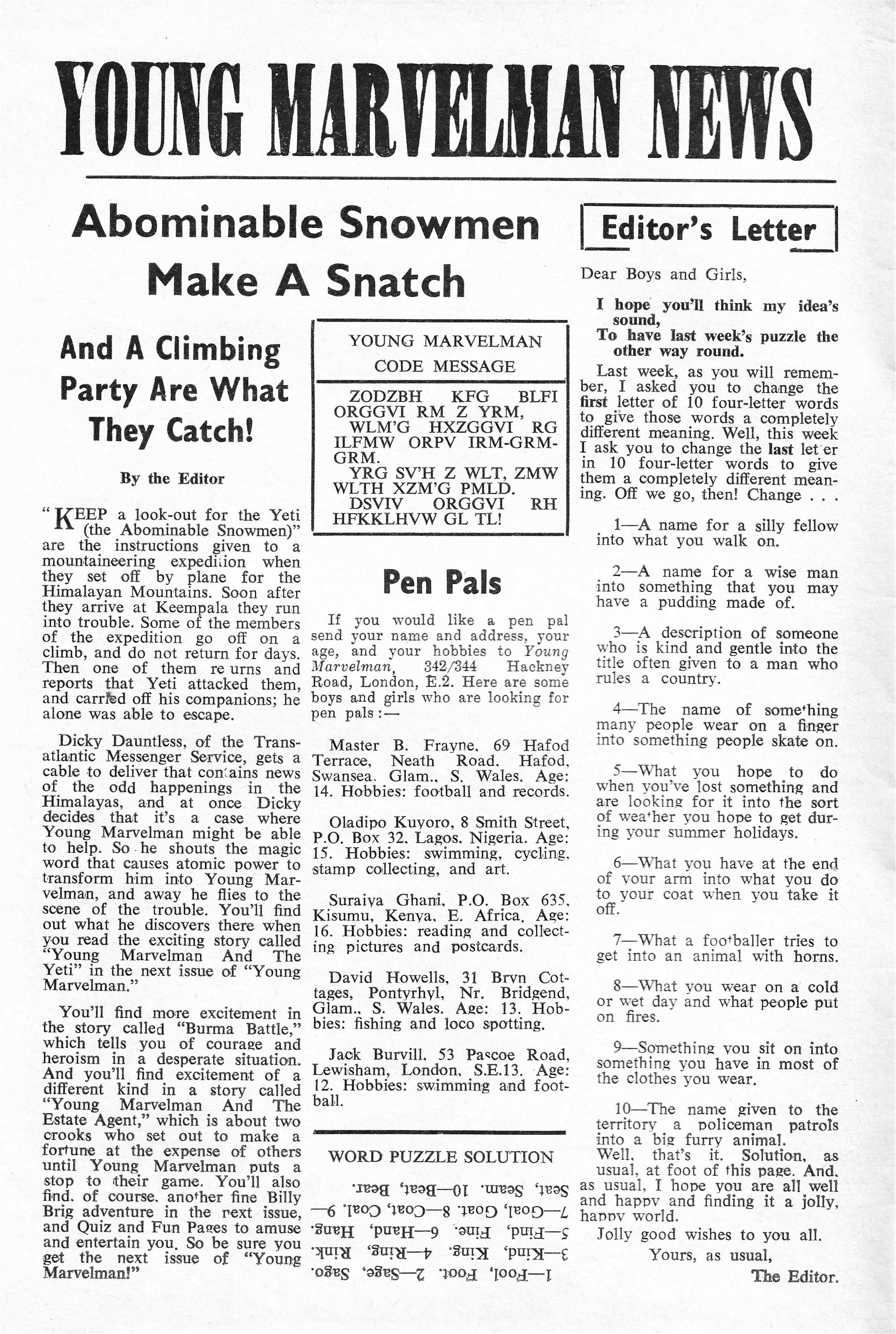 Read online Young Marvelman comic -  Issue #309 - 2