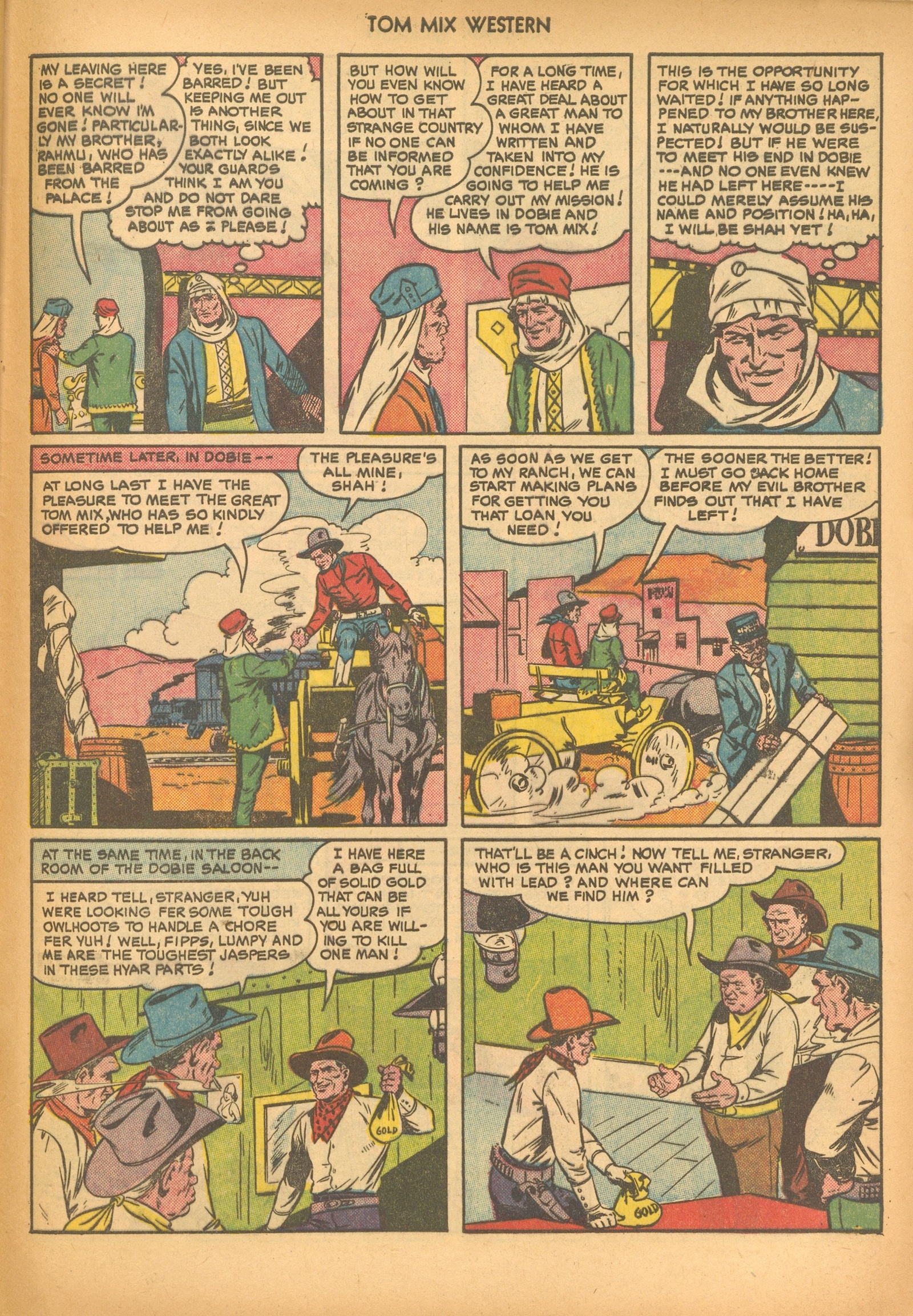Read online Tom Mix Western (1948) comic -  Issue #33 - 45