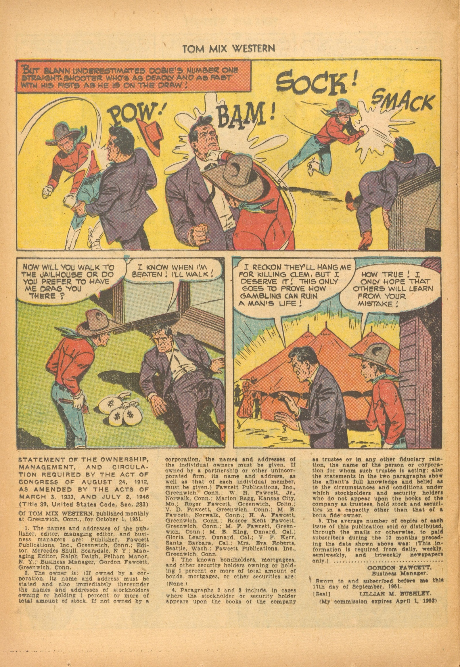 Read online Tom Mix Western (1948) comic -  Issue #49 - 20