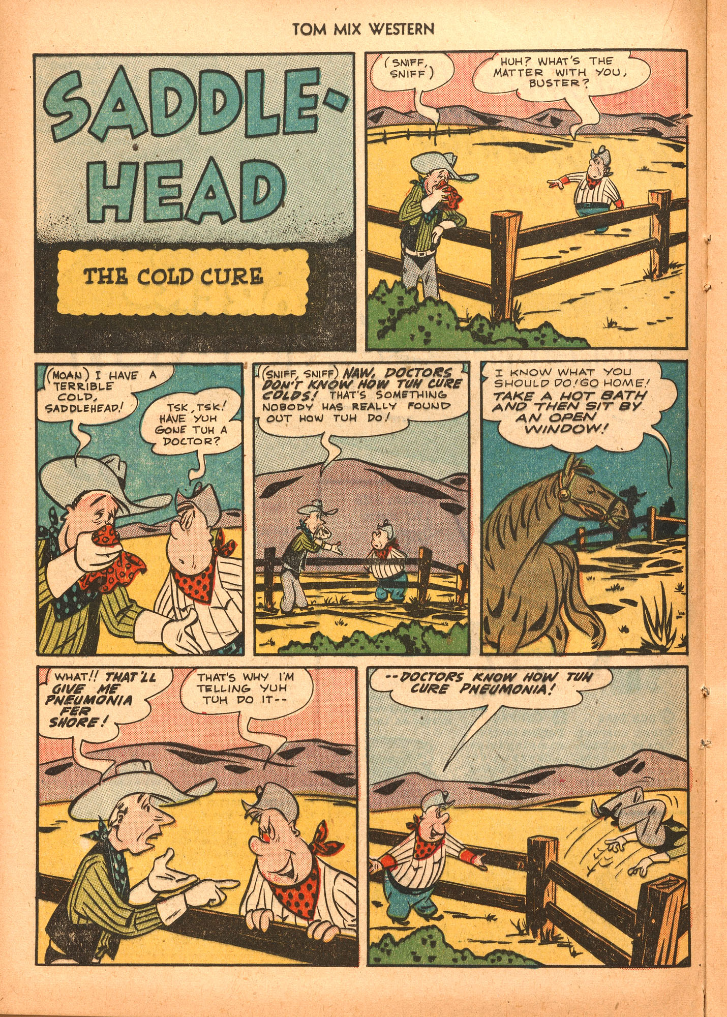Read online Tom Mix Western (1948) comic -  Issue #34 - 16