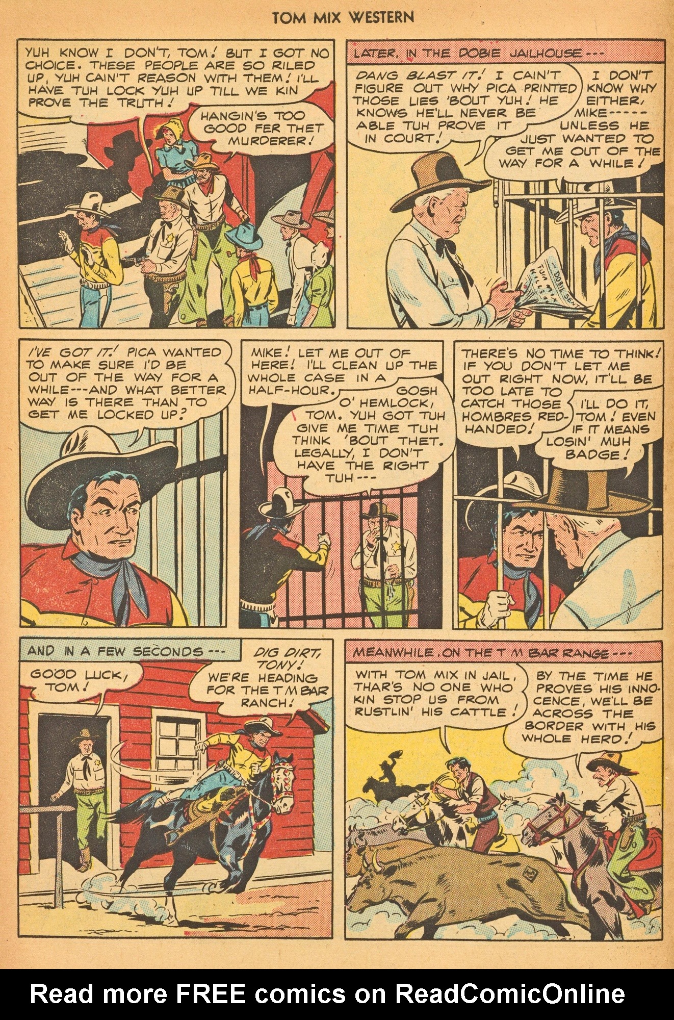 Read online Tom Mix Western (1948) comic -  Issue #8 - 10