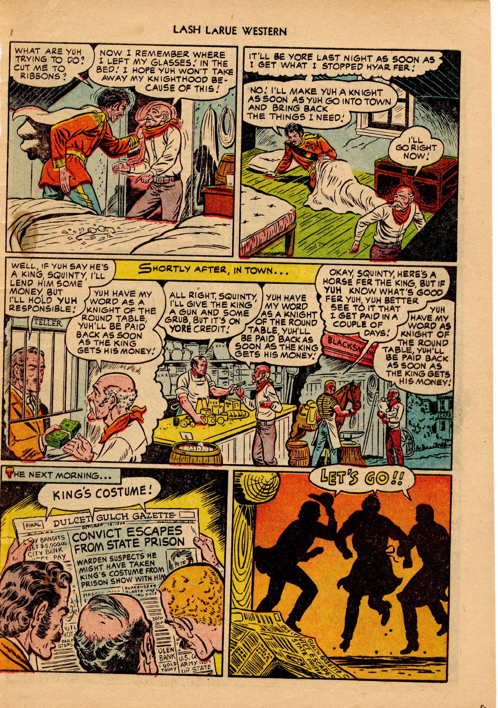 Read online Lash Larue Western (1949) comic -  Issue #18 - 30