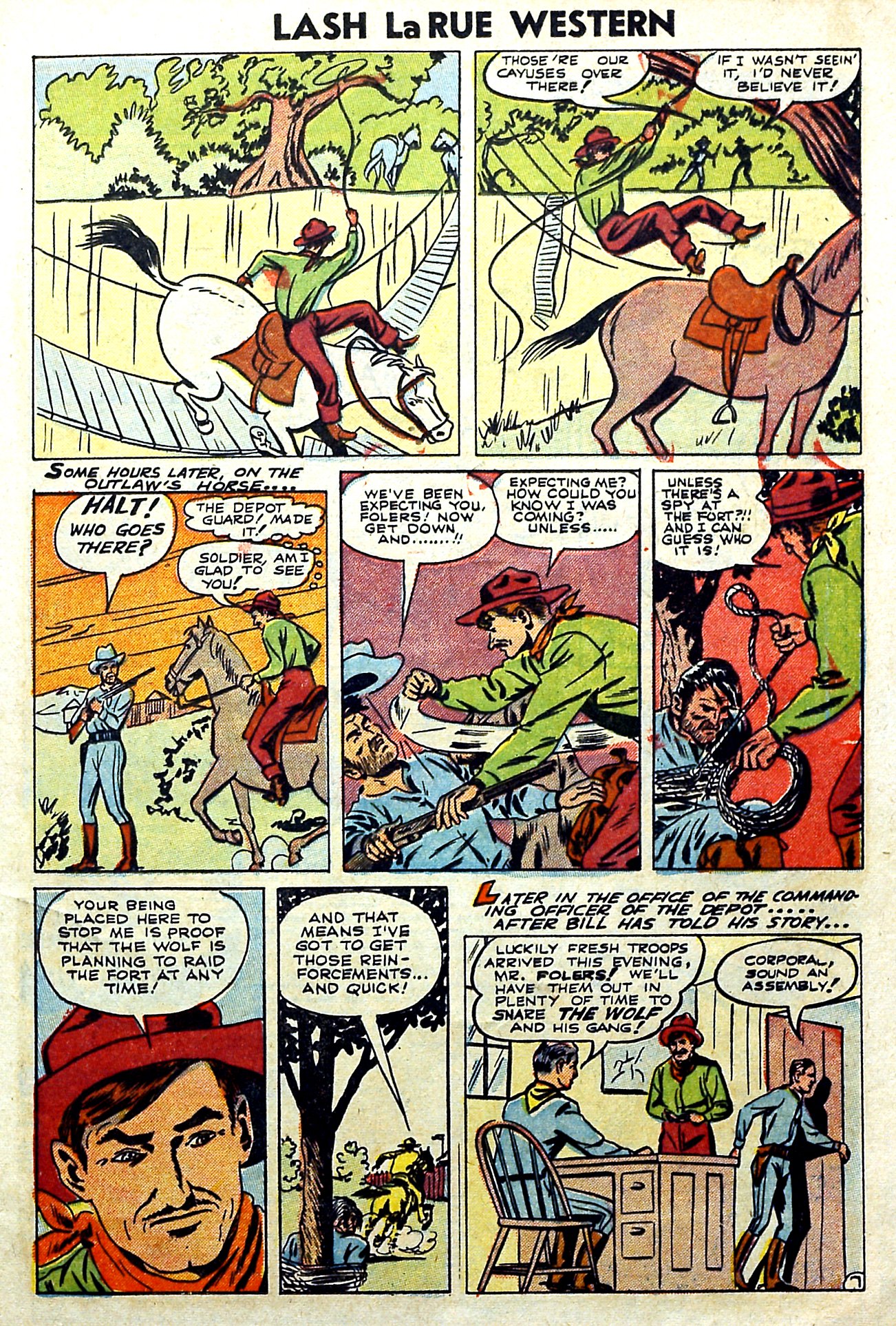 Read online Lash Larue Western (1949) comic -  Issue #57 - 21