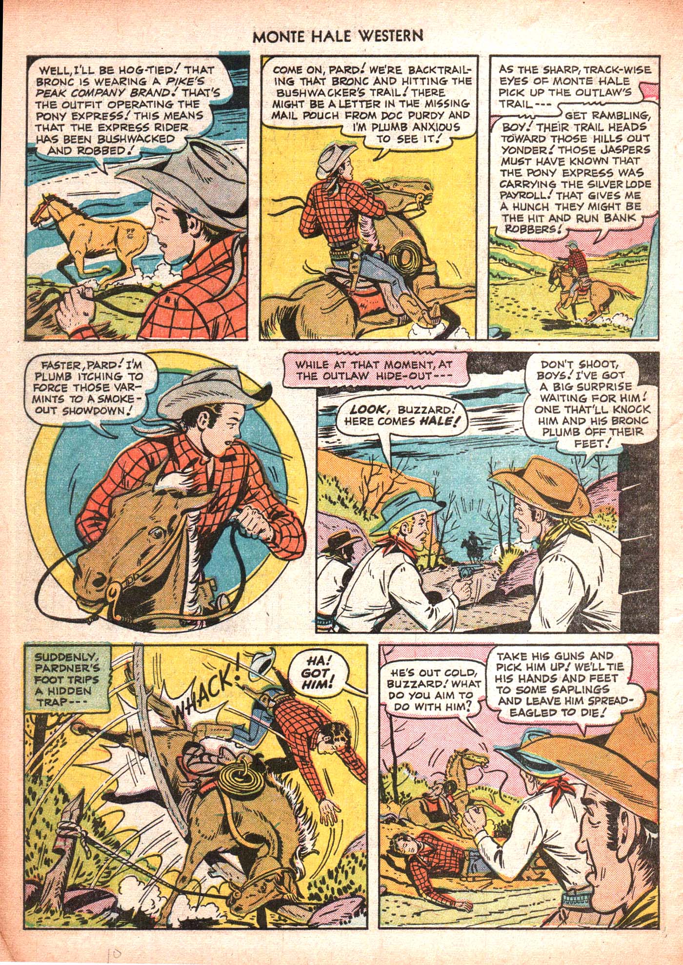 Read online Monte Hale Western comic -  Issue #50 - 10