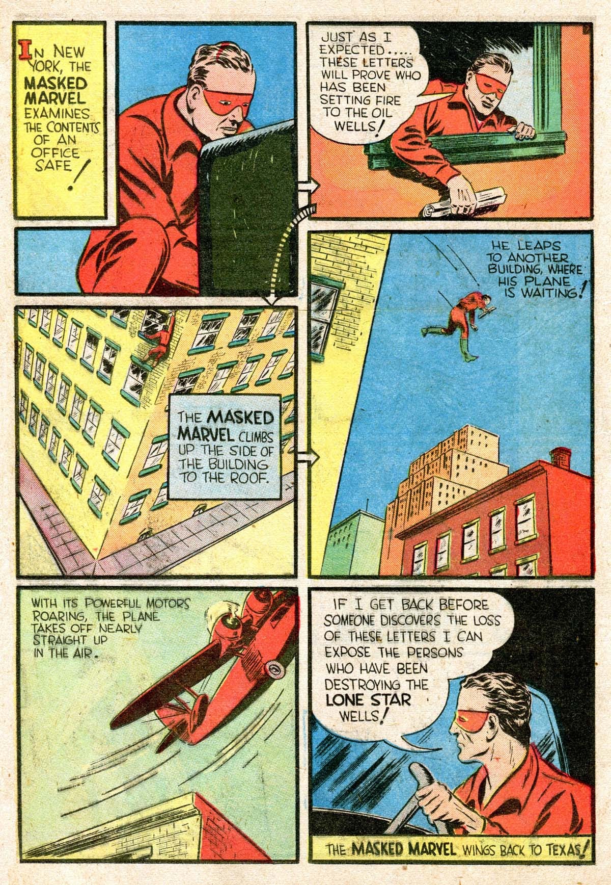 Read online Masked Marvel comic -  Issue #2 - 28