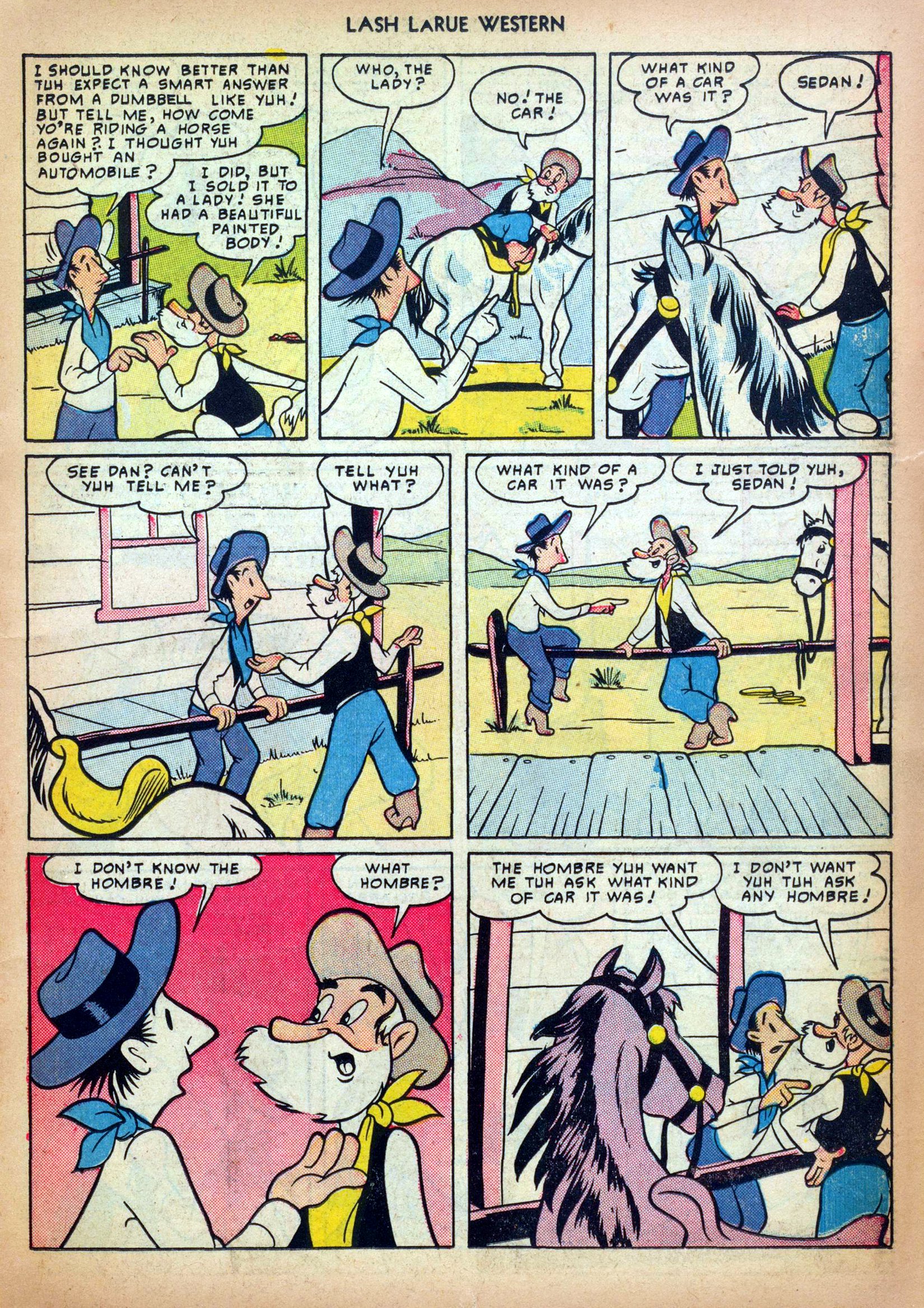 Read online Lash Larue Western (1949) comic -  Issue #5 - 15