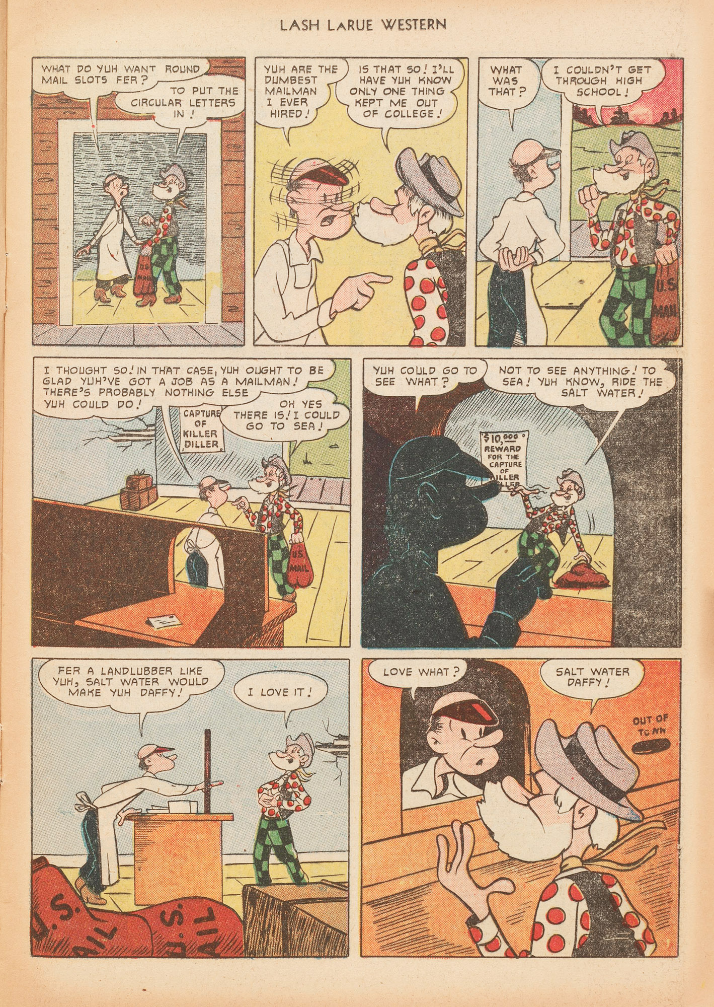 Read online Lash Larue Western (1949) comic -  Issue #16 - 13