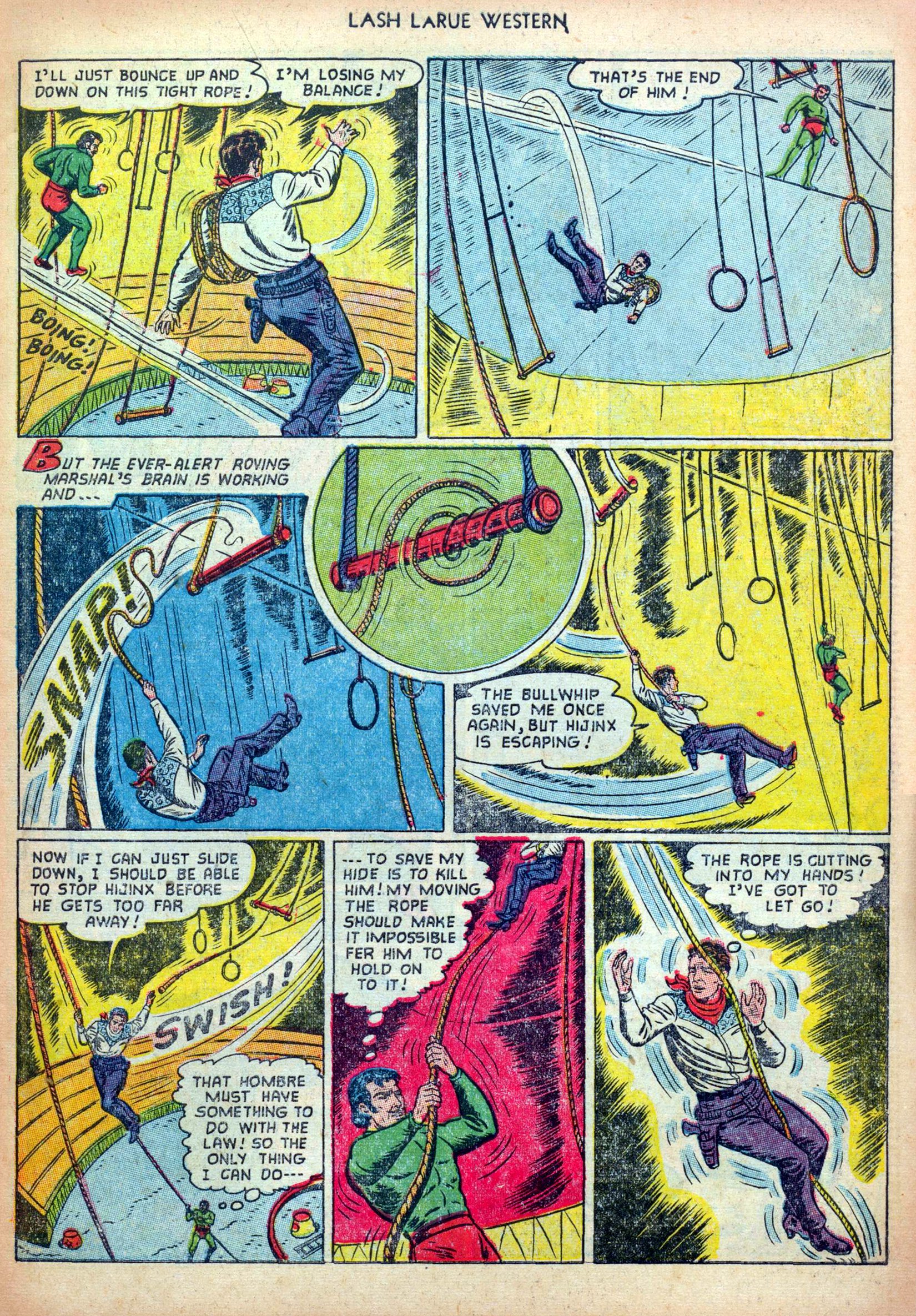 Read online Lash Larue Western (1949) comic -  Issue #36 - 7