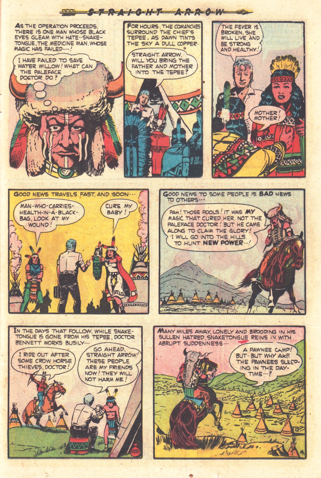 Read online Straight Arrow comic -  Issue #18 - 21