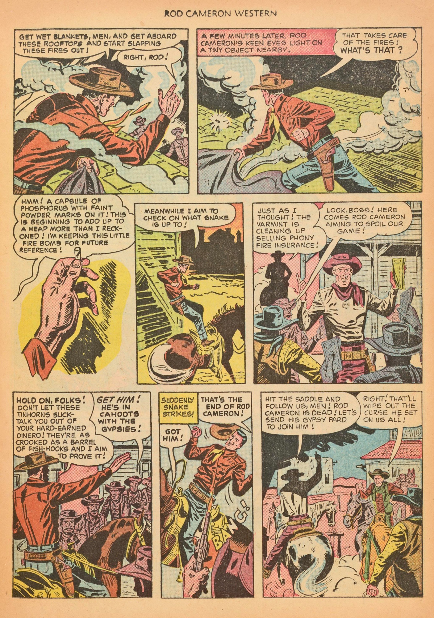 Read online Rod Cameron Western comic -  Issue #9 - 11