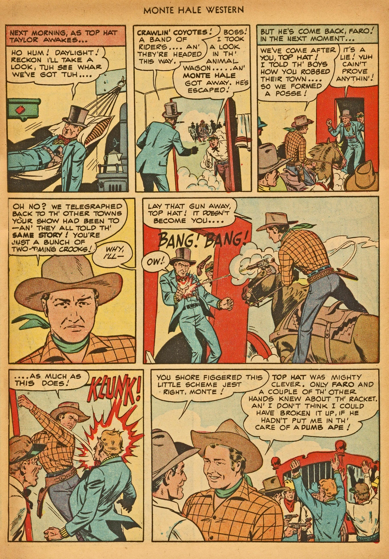 Read online Monte Hale Western comic -  Issue #30 - 22