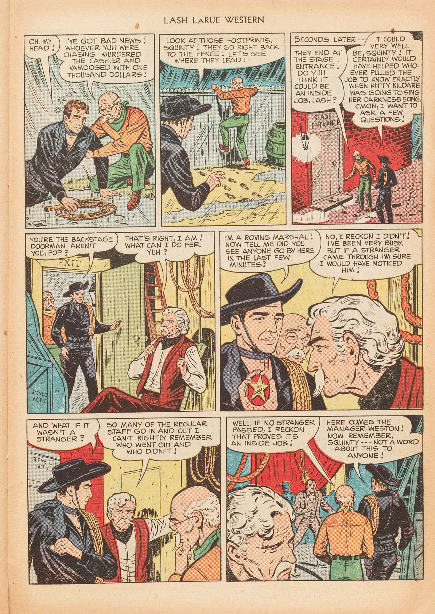 Read online Lash Larue Western (1949) comic -  Issue #20 - 27