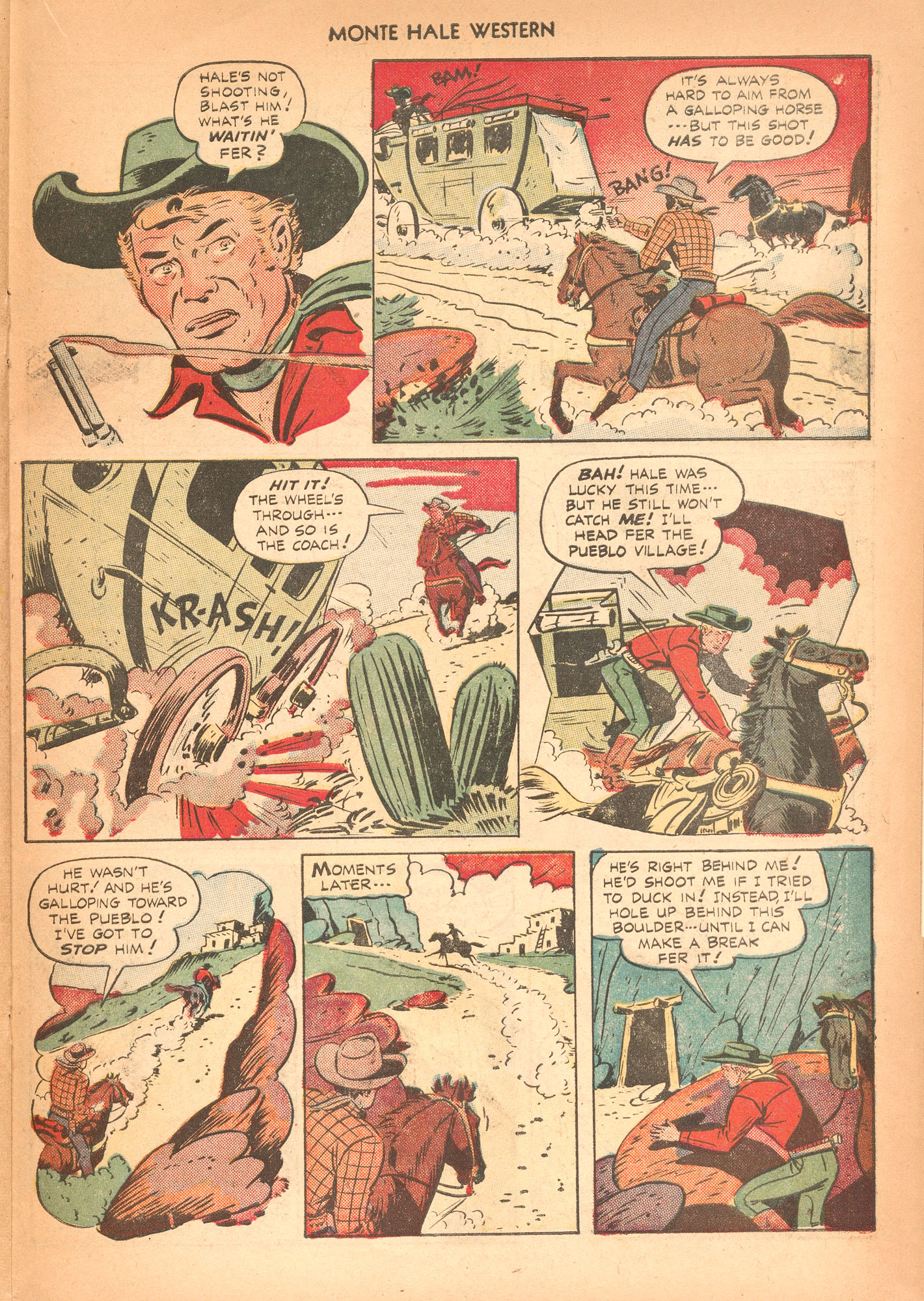 Read online Monte Hale Western comic -  Issue #37 - 21
