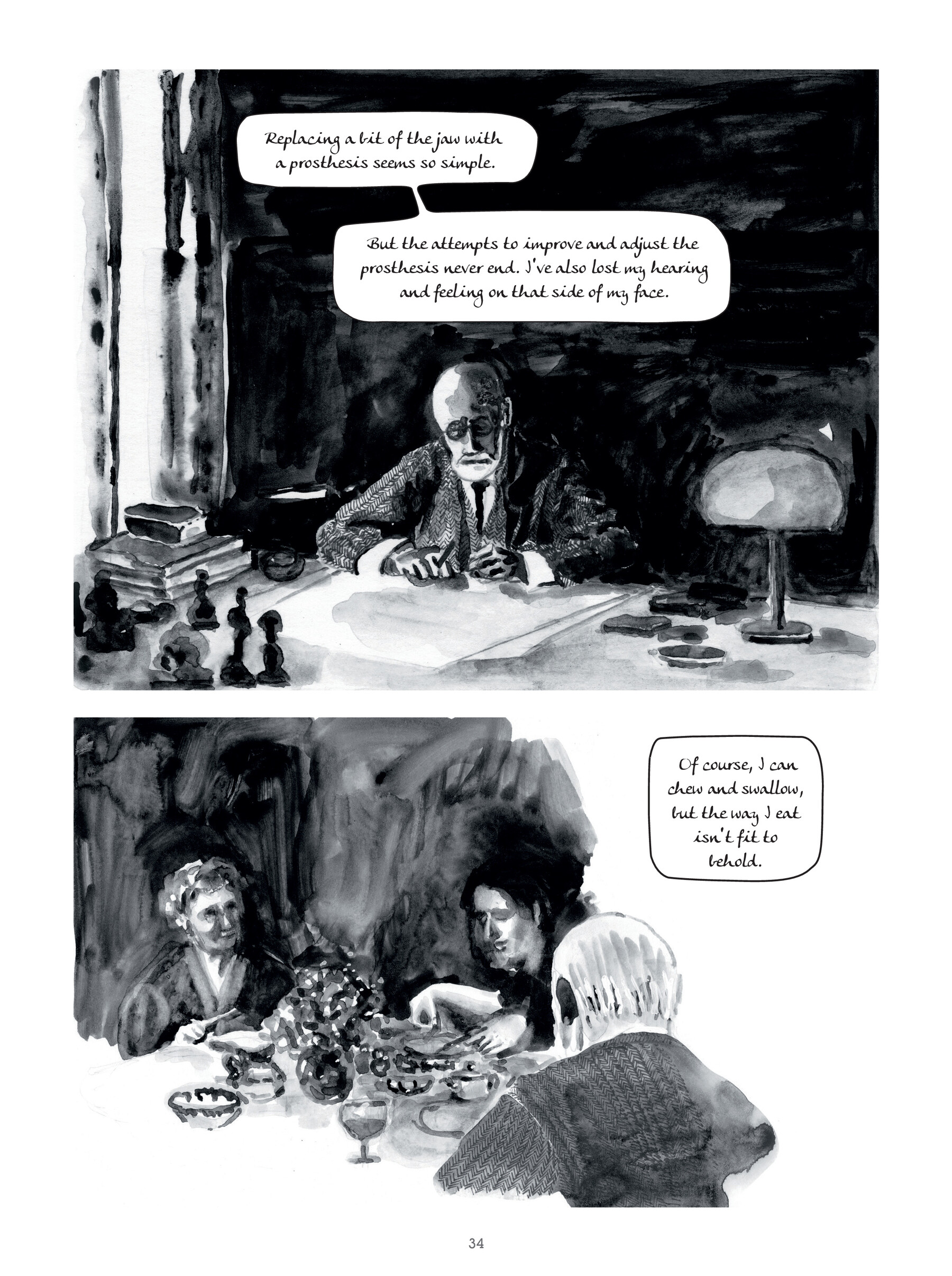 Read online Through Clouds of Smoke: Freud's Final Days comic -  Issue # TPB - 34