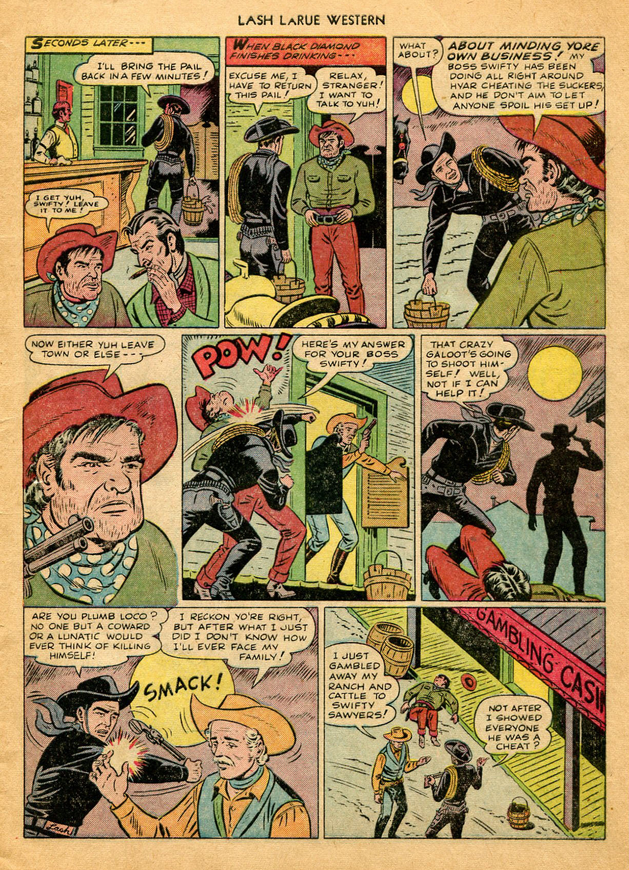 Read online Lash Larue Western (1949) comic -  Issue #9 - 5