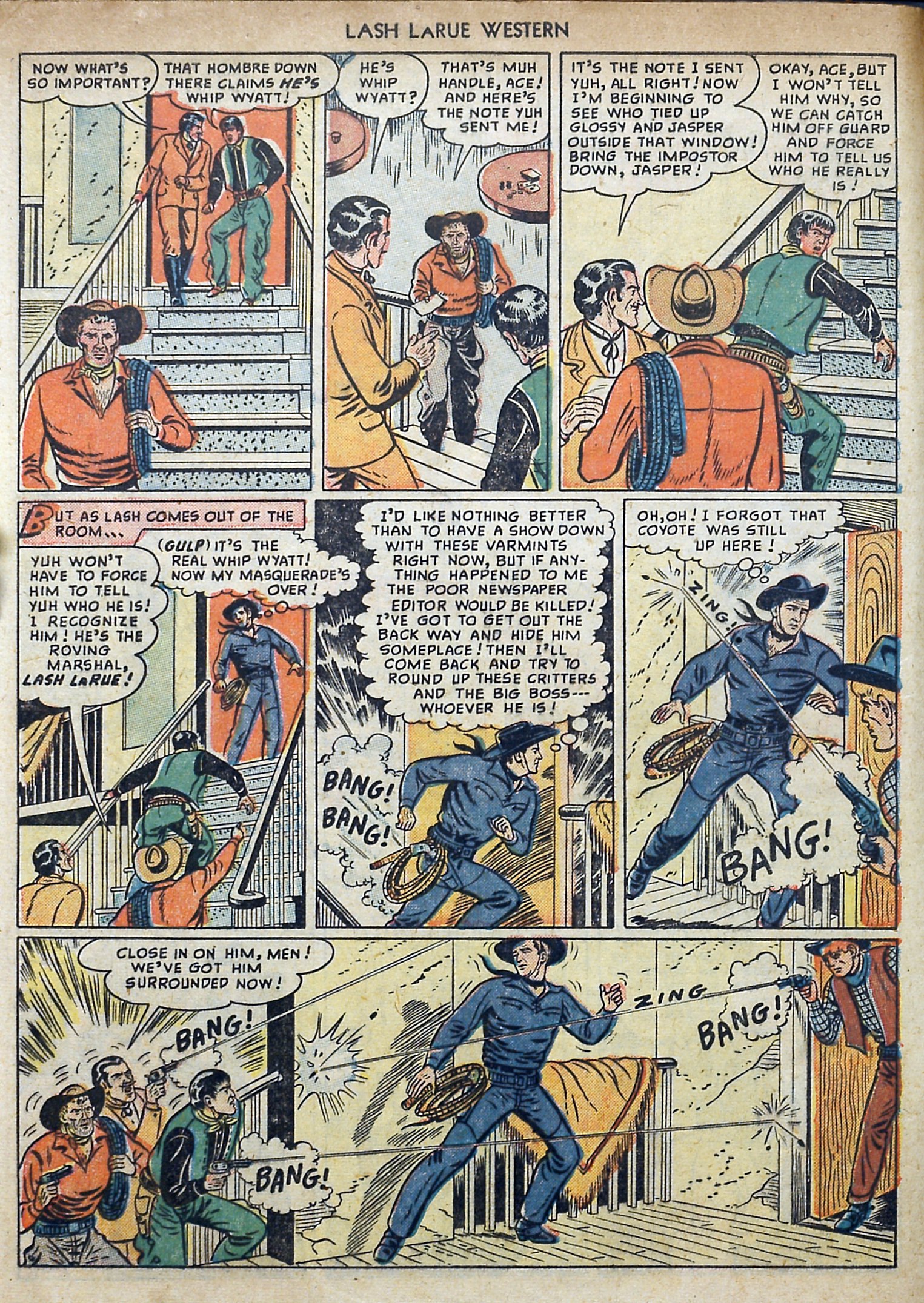 Read online Lash Larue Western (1949) comic -  Issue #3 - 8