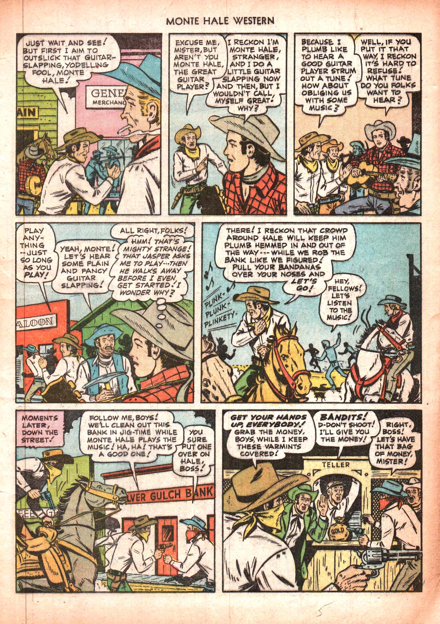 Read online Monte Hale Western comic -  Issue #50 - 5
