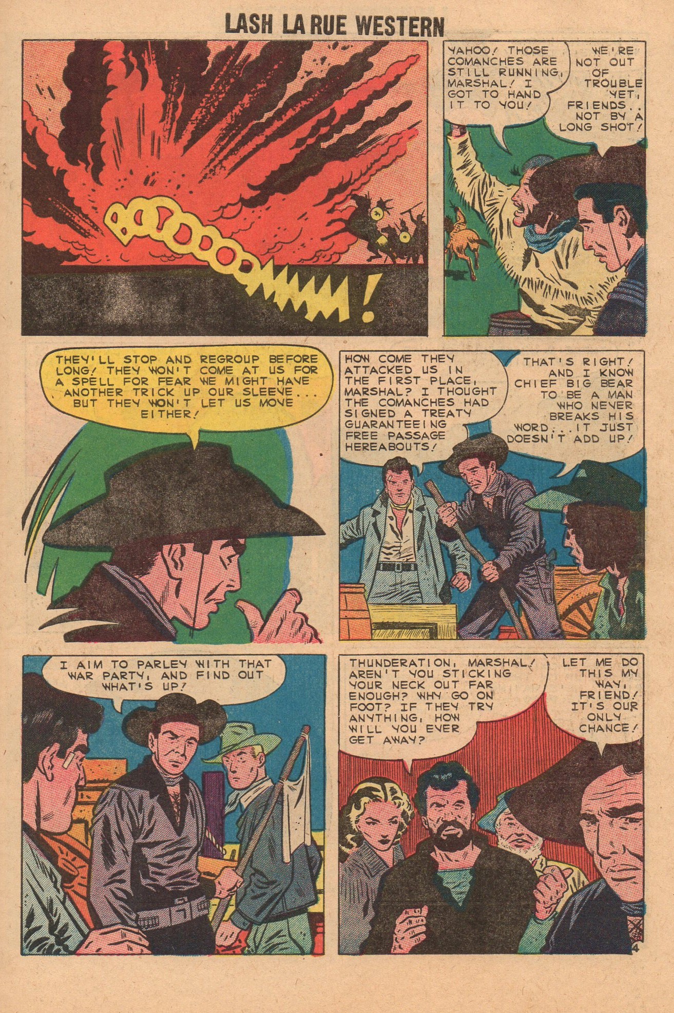 Read online Lash Larue Western (1949) comic -  Issue #74 - 7