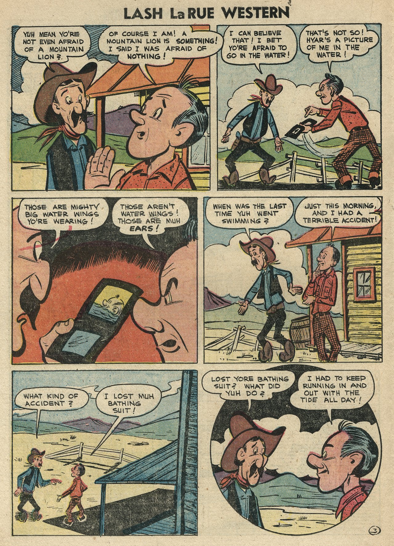 Read online Lash Larue Western (1949) comic -  Issue #47 - 22