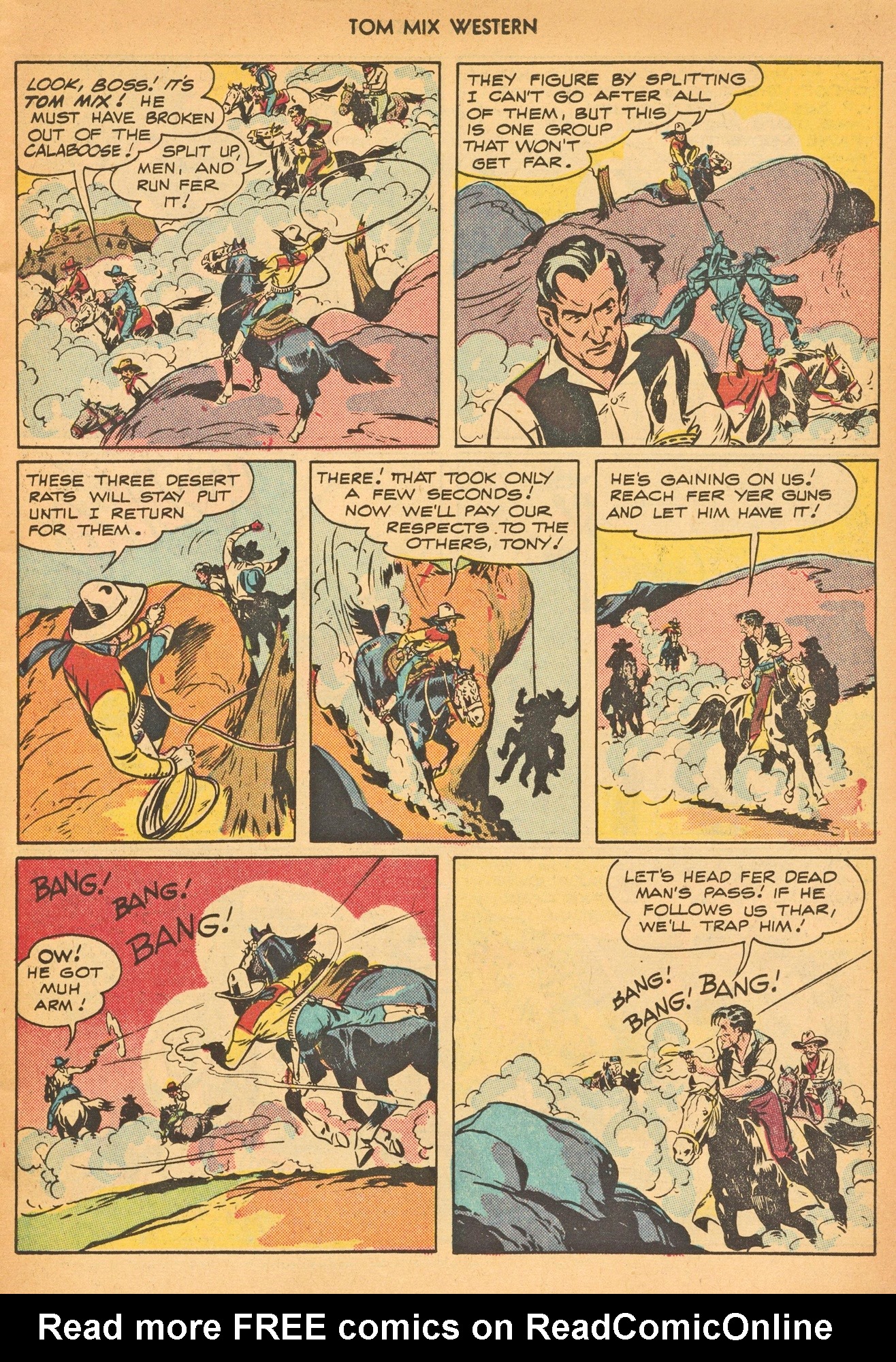 Read online Tom Mix Western (1948) comic -  Issue #8 - 11