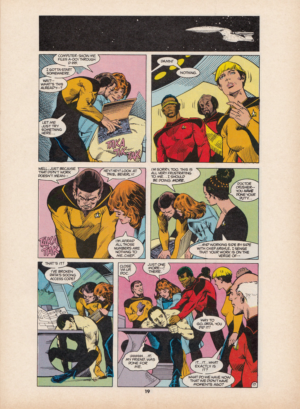 Read online Star Trek The Next Generation (1990) comic -  Issue #7 - 19