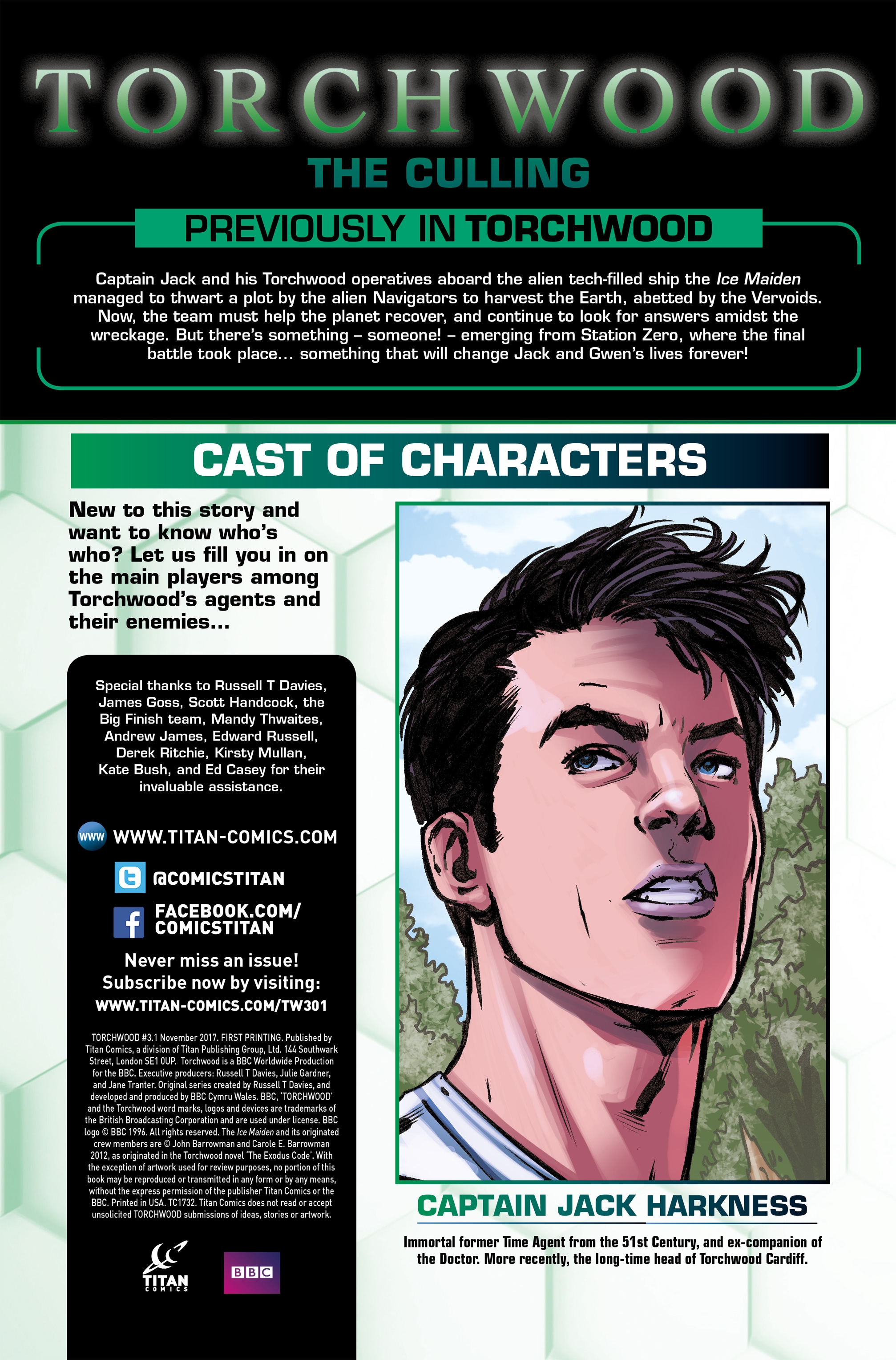 Read online Torchwood (2017) comic -  Issue #1 - 2