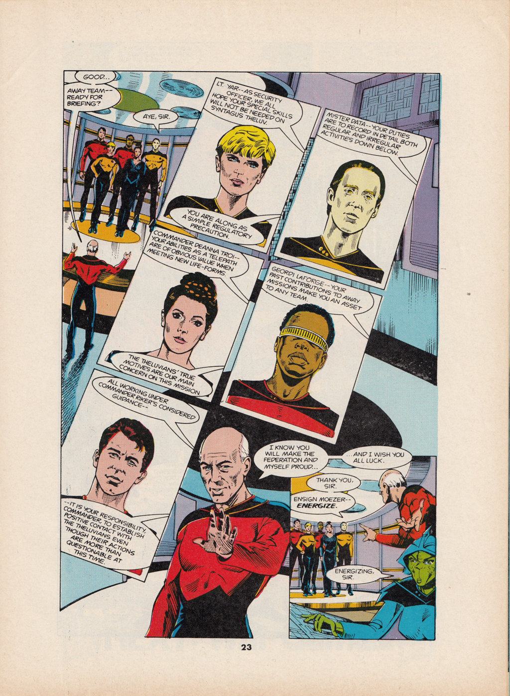 Read online Star Trek The Next Generation (1990) comic -  Issue #1 - 23