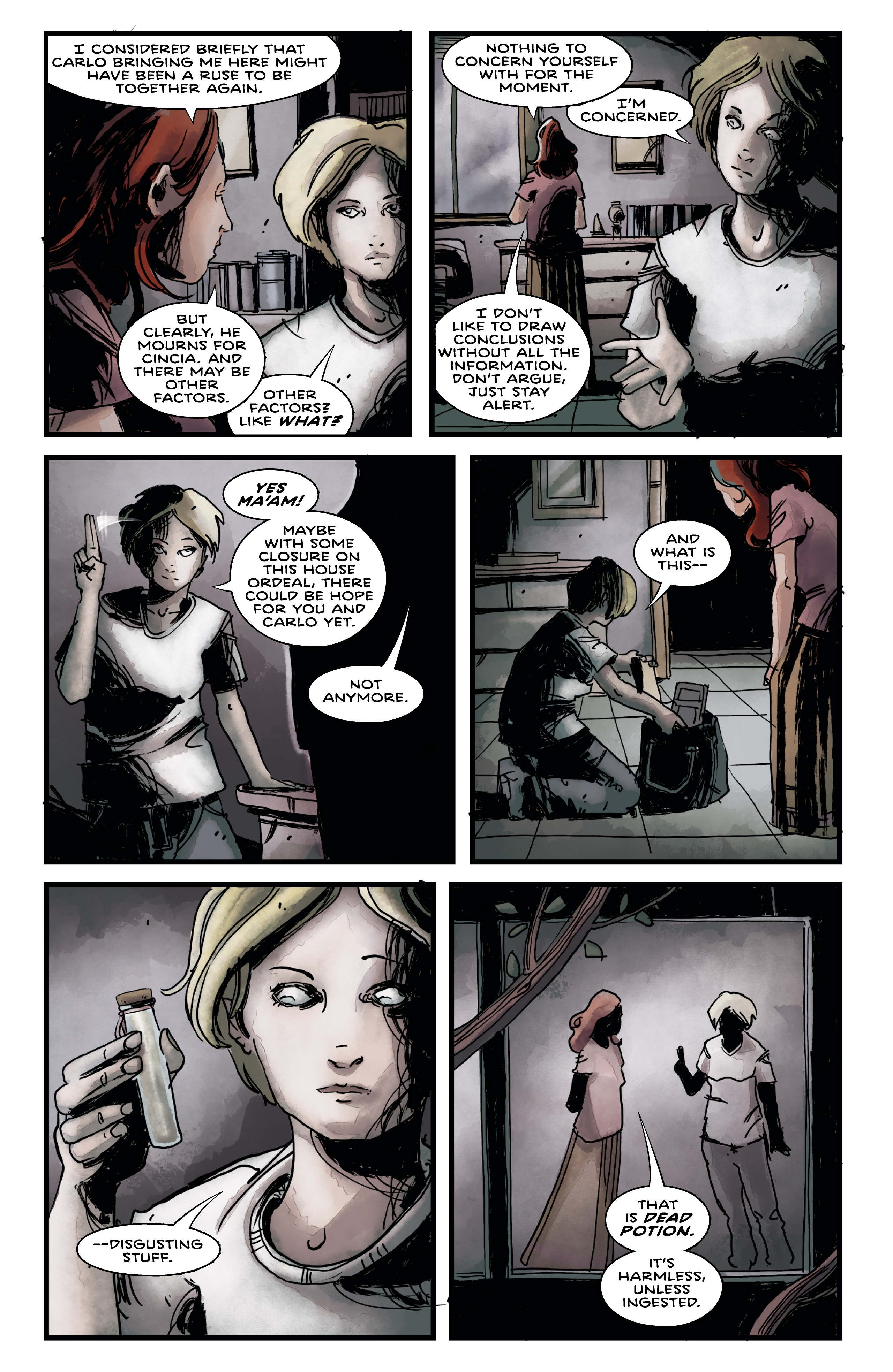 Read online The Case of the Bleeding Wall comic -  Issue #3 - 4