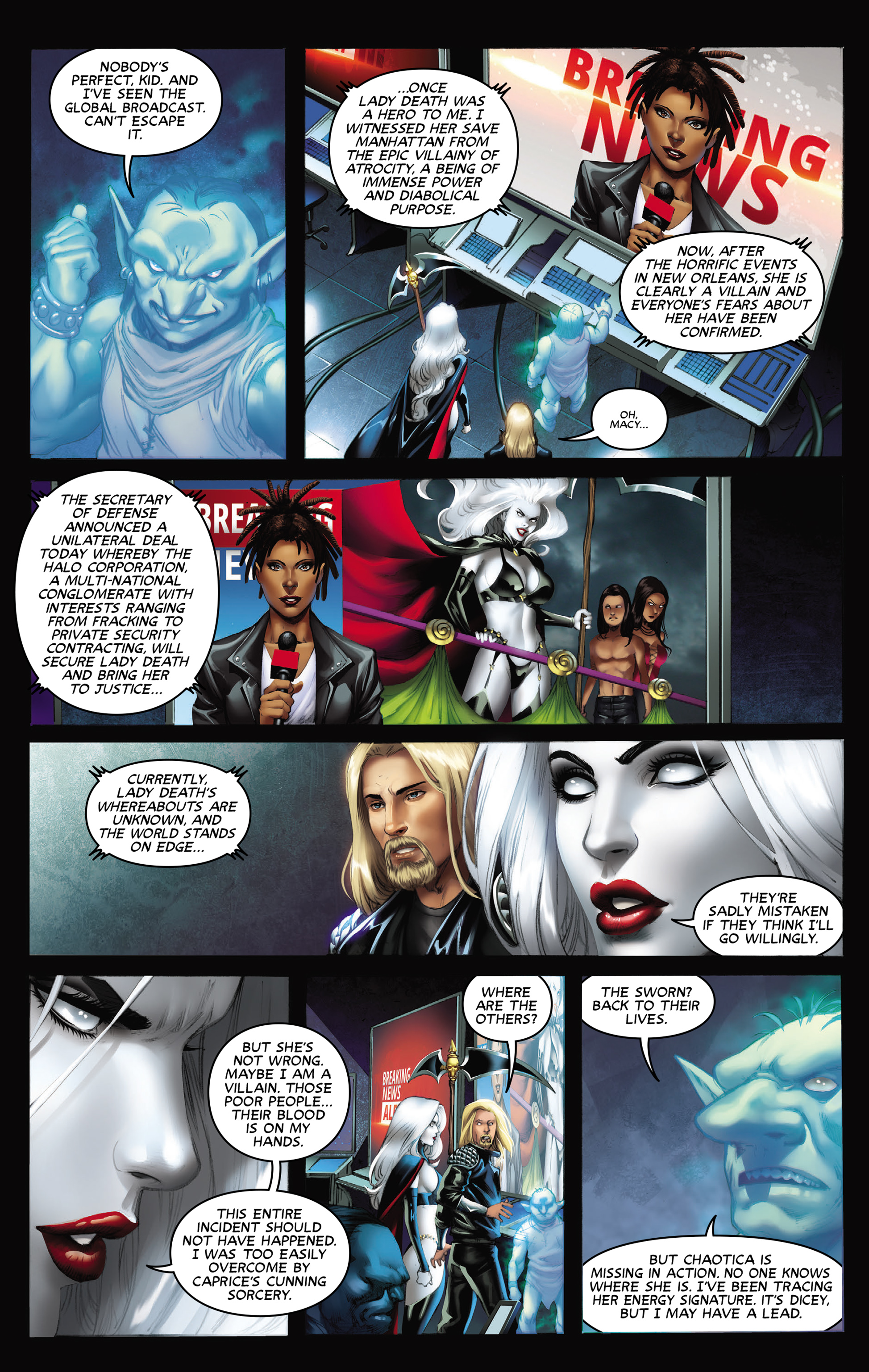 Read online Lady Death: Cataclysmic Majesty comic -  Issue # Full - 6