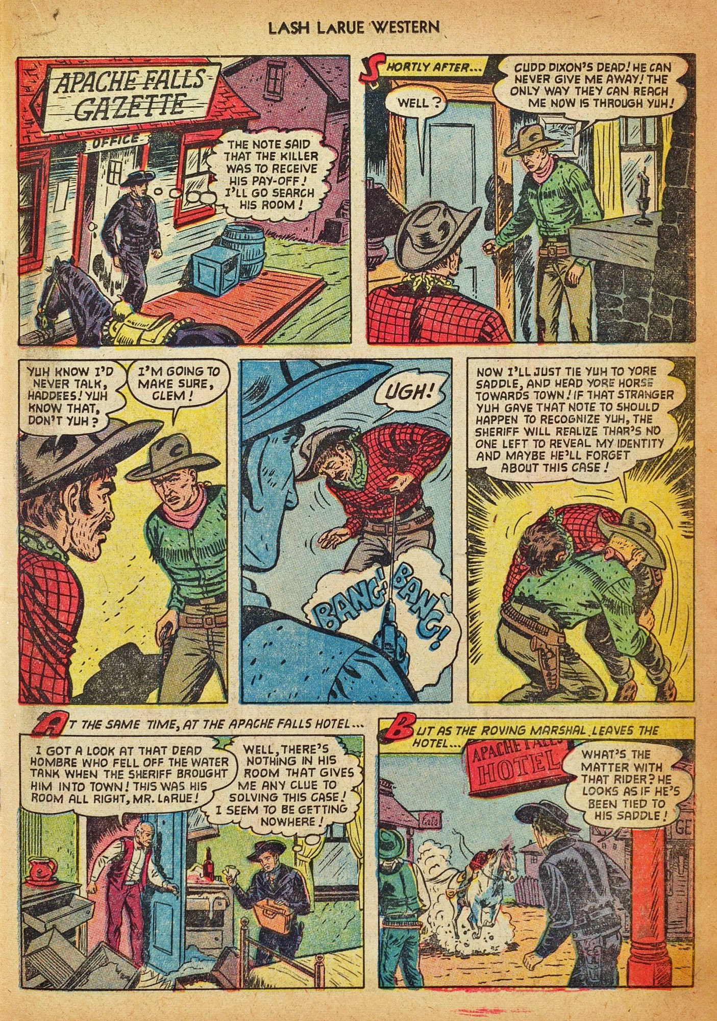 Read online Lash Larue Western (1949) comic -  Issue #42 - 19