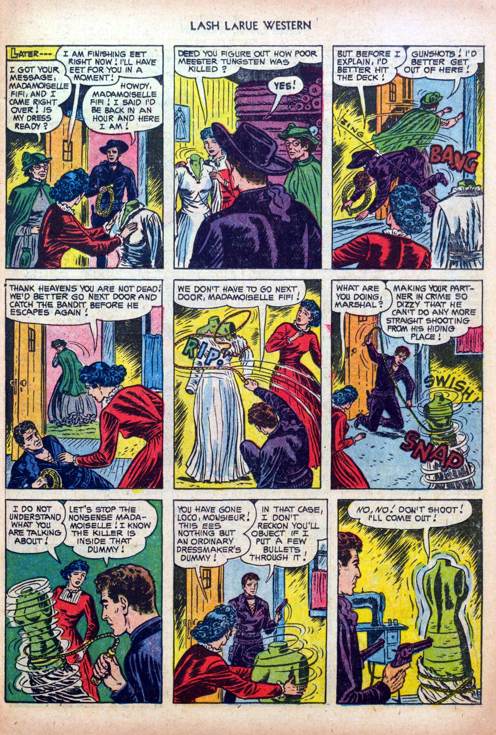 Read online Lash Larue Western (1949) comic -  Issue #39 - 11
