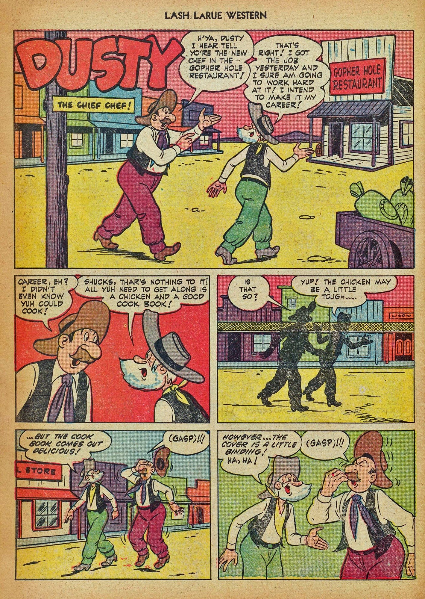 Read online Lash Larue Western (1949) comic -  Issue #42 - 30