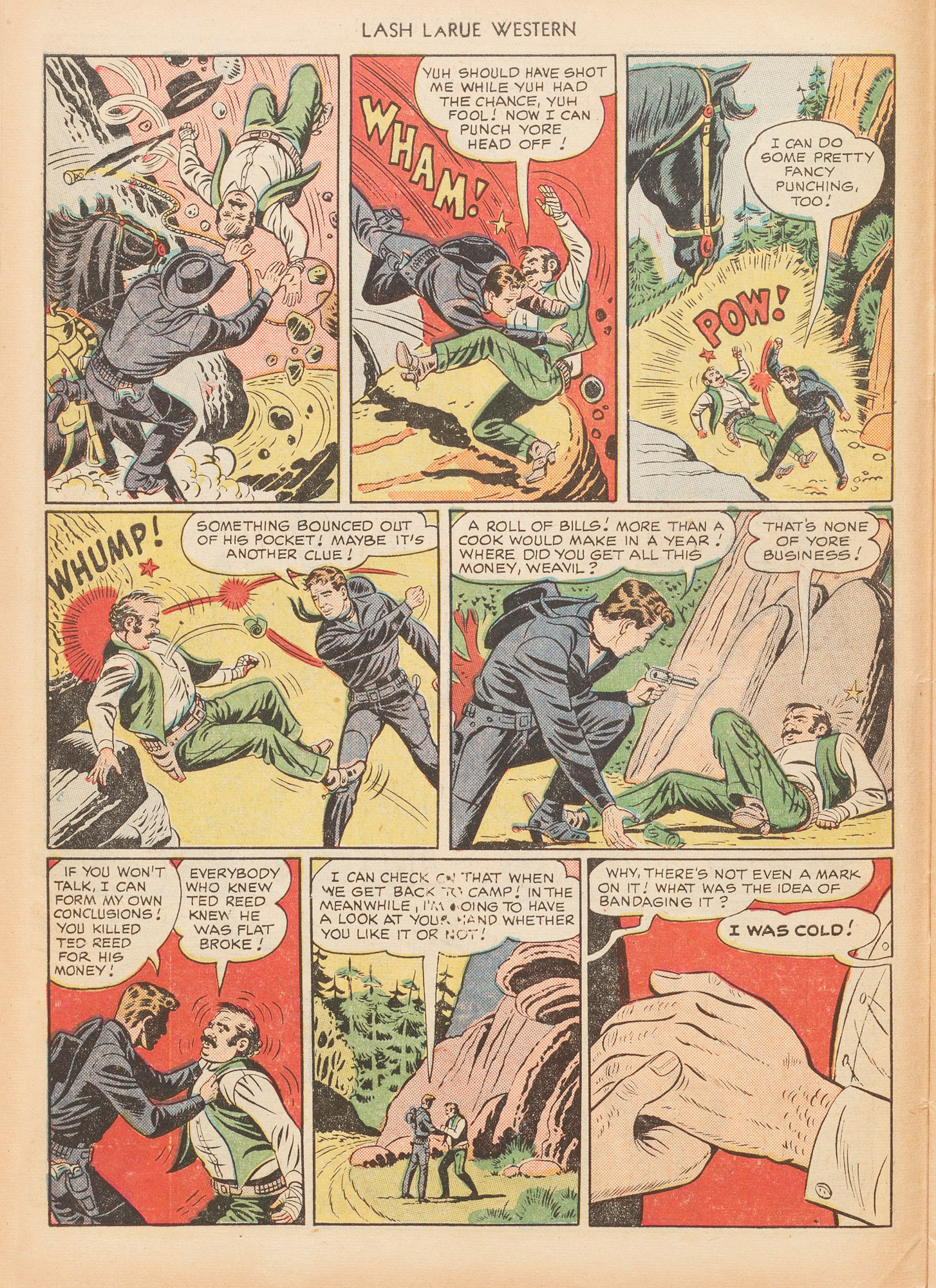 Read online Lash Larue Western (1949) comic -  Issue #7 - 10