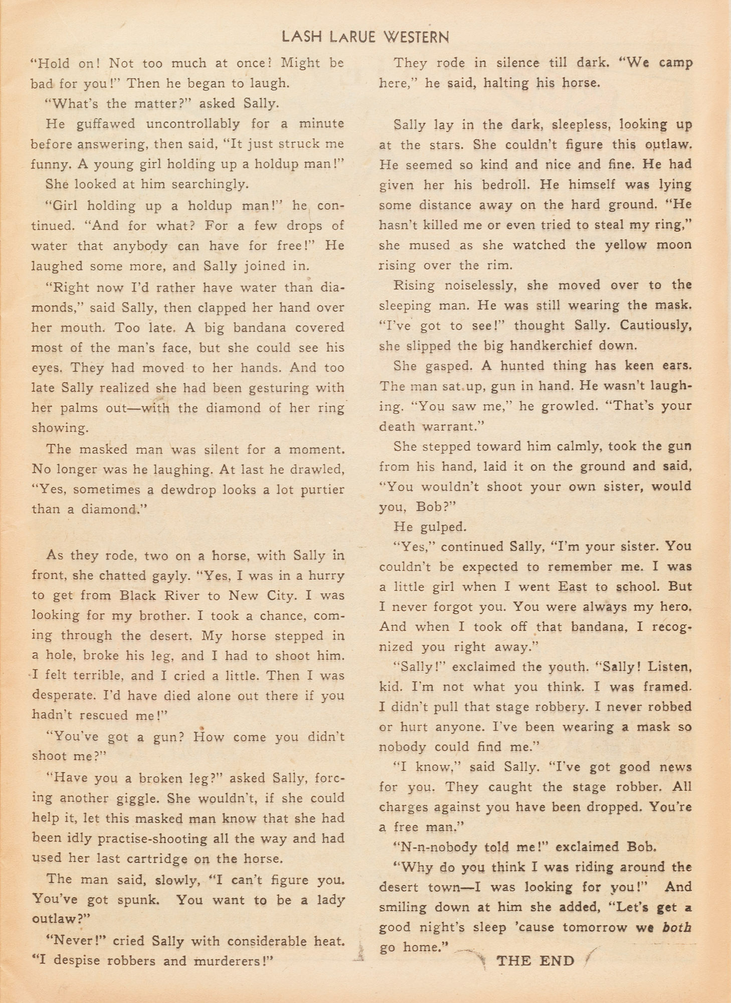 Read online Lash Larue Western (1949) comic -  Issue #7 - 17