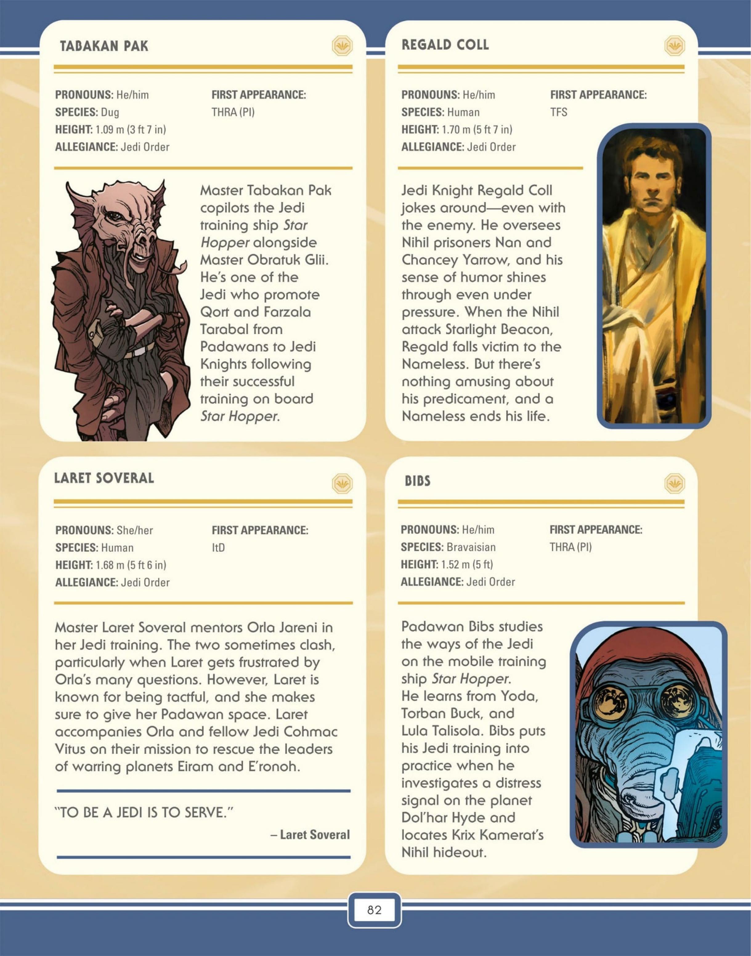 Read online Star Wars: The High Republic Character Encyclopedia comic -  Issue # TPB (Part 1) - 84