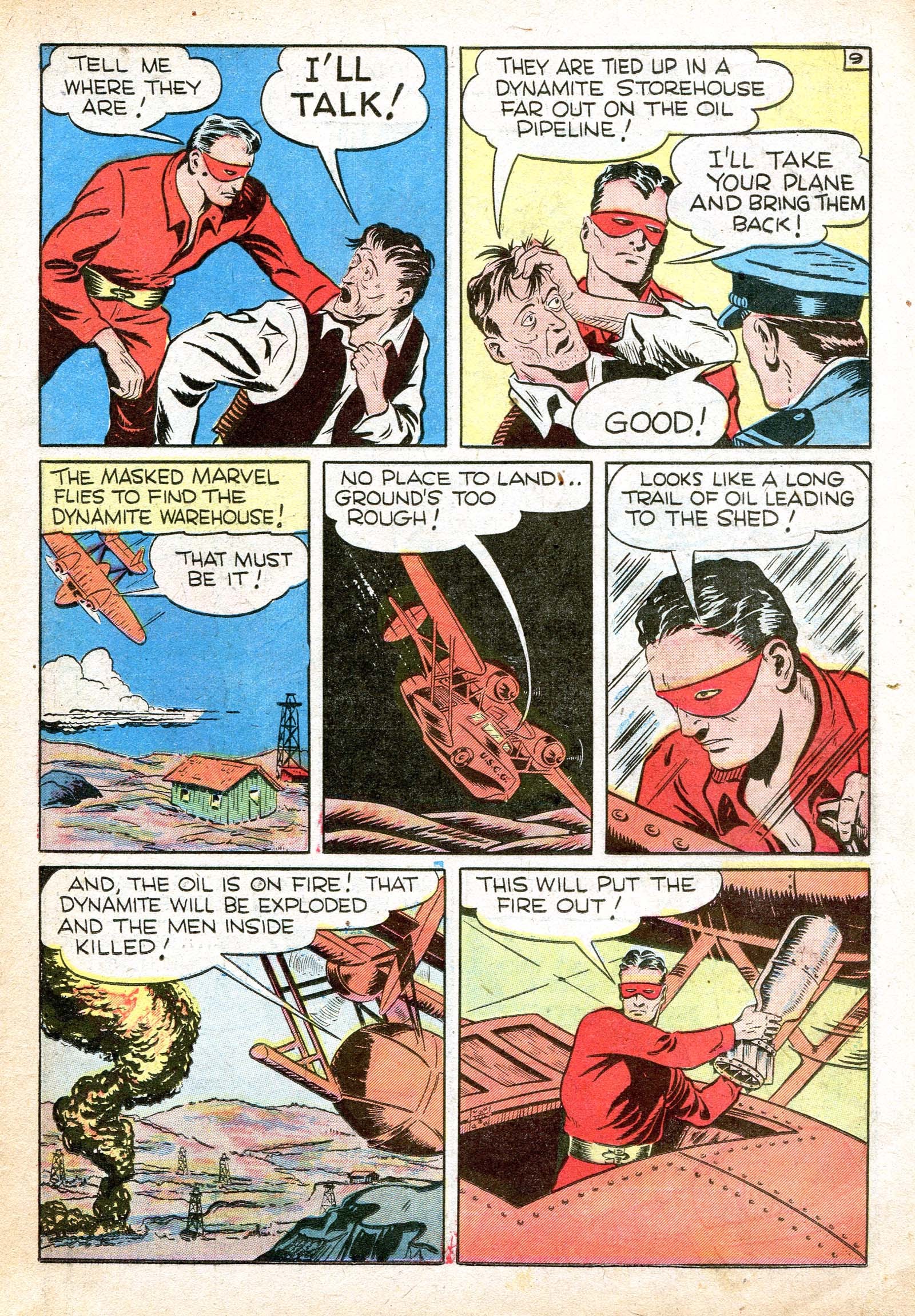 Read online Masked Marvel comic -  Issue #3 - 10