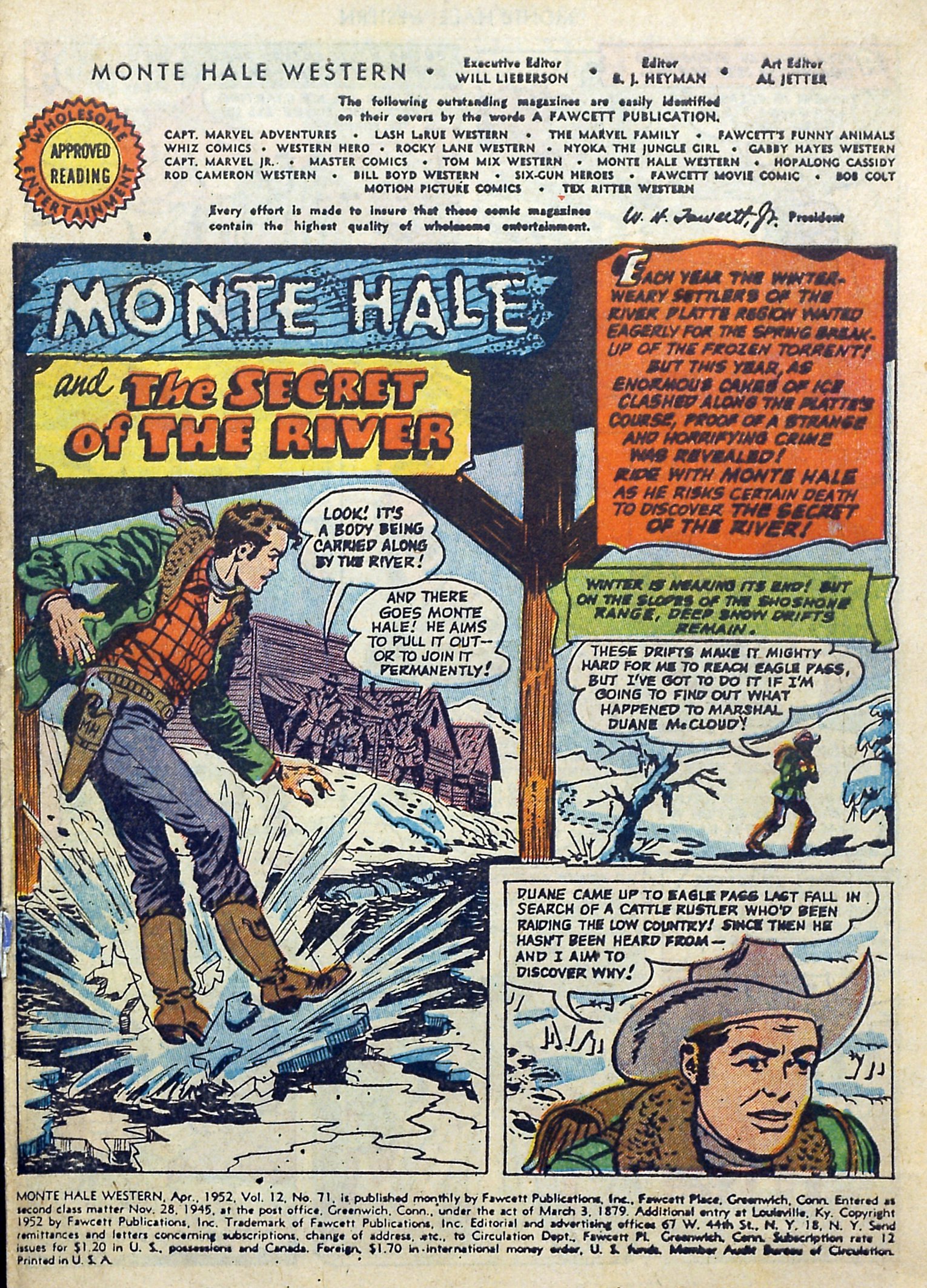 Read online Monte Hale Western comic -  Issue #71 - 2