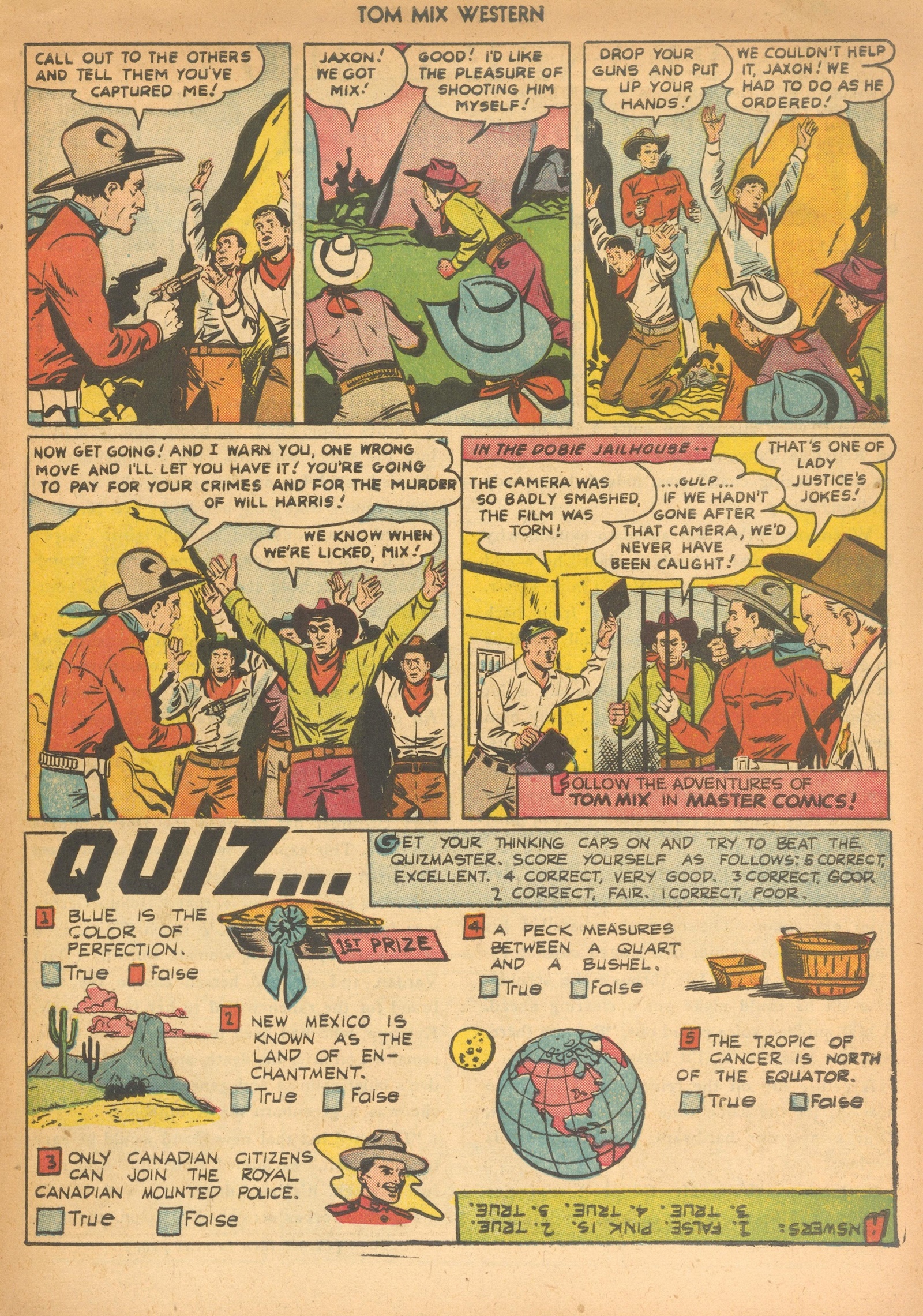 Read online Tom Mix Western (1948) comic -  Issue #57 - 9