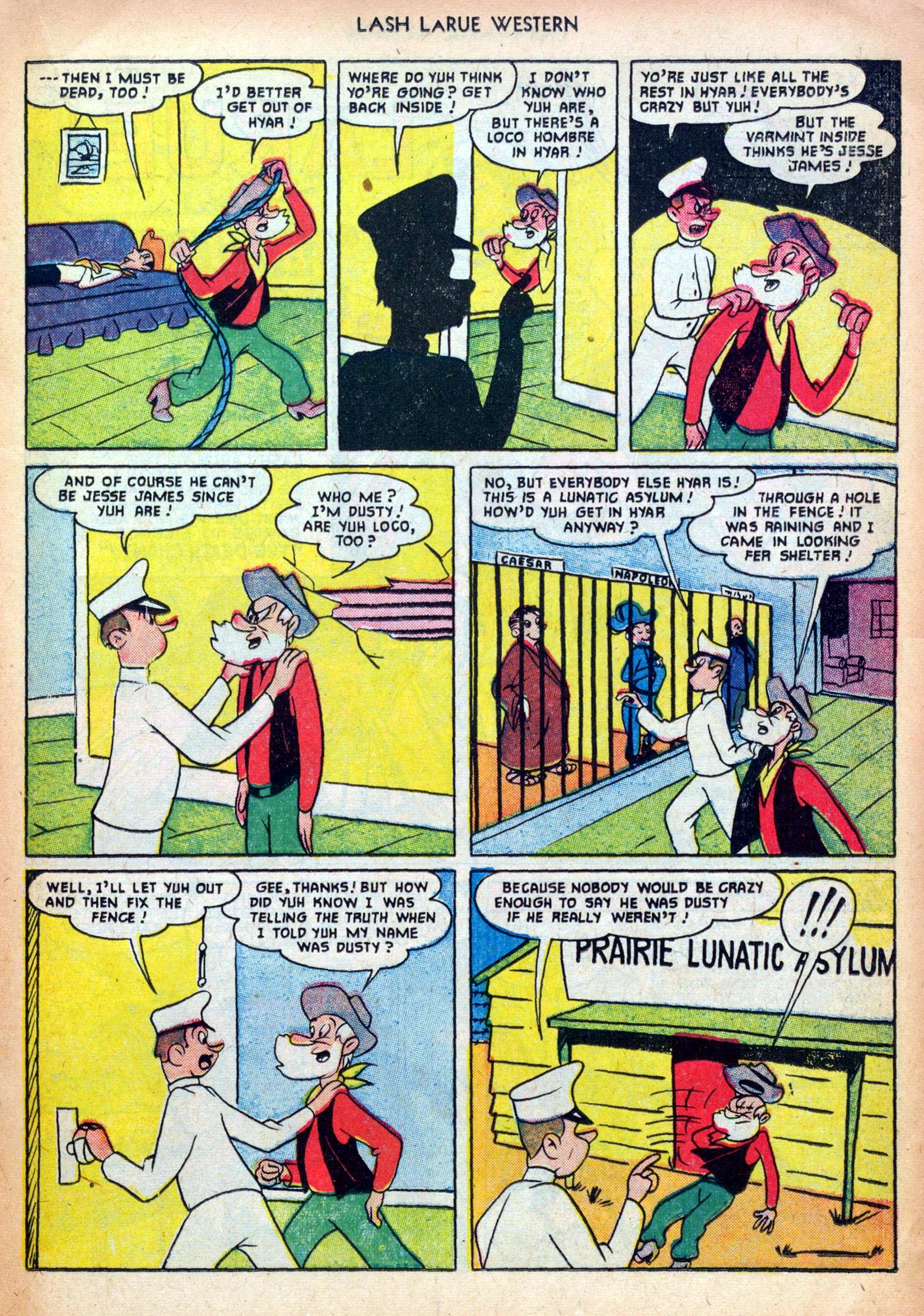 Read online Lash Larue Western (1949) comic -  Issue #24 - 17