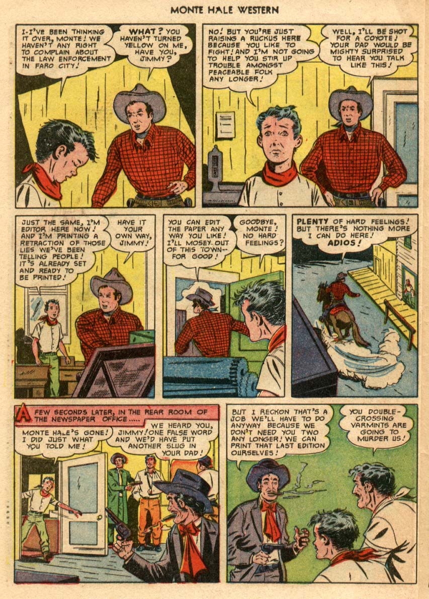 Read online Monte Hale Western comic -  Issue #58 - 35