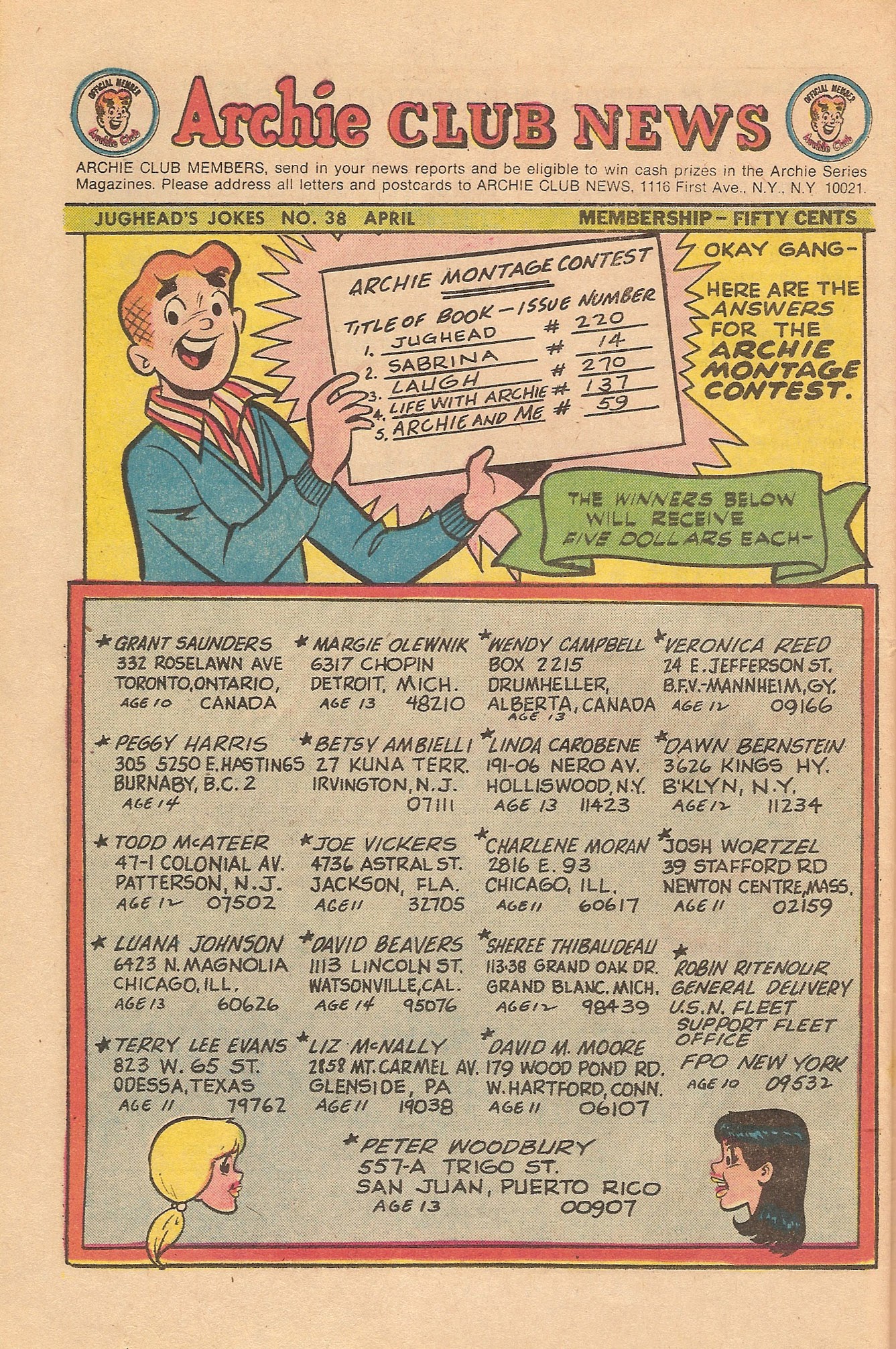 Read online Jughead's Jokes comic -  Issue #38 - 25