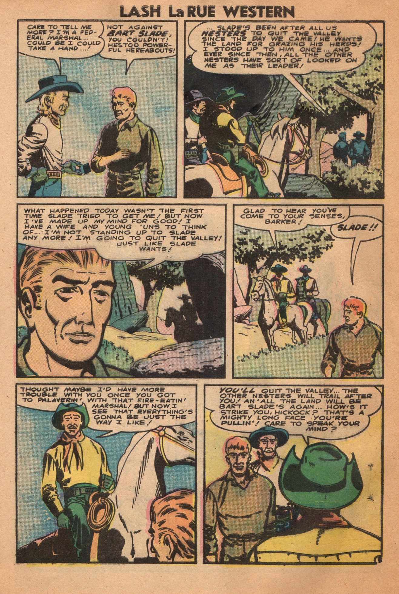 Read online Lash Larue Western (1949) comic -  Issue #62 - 28