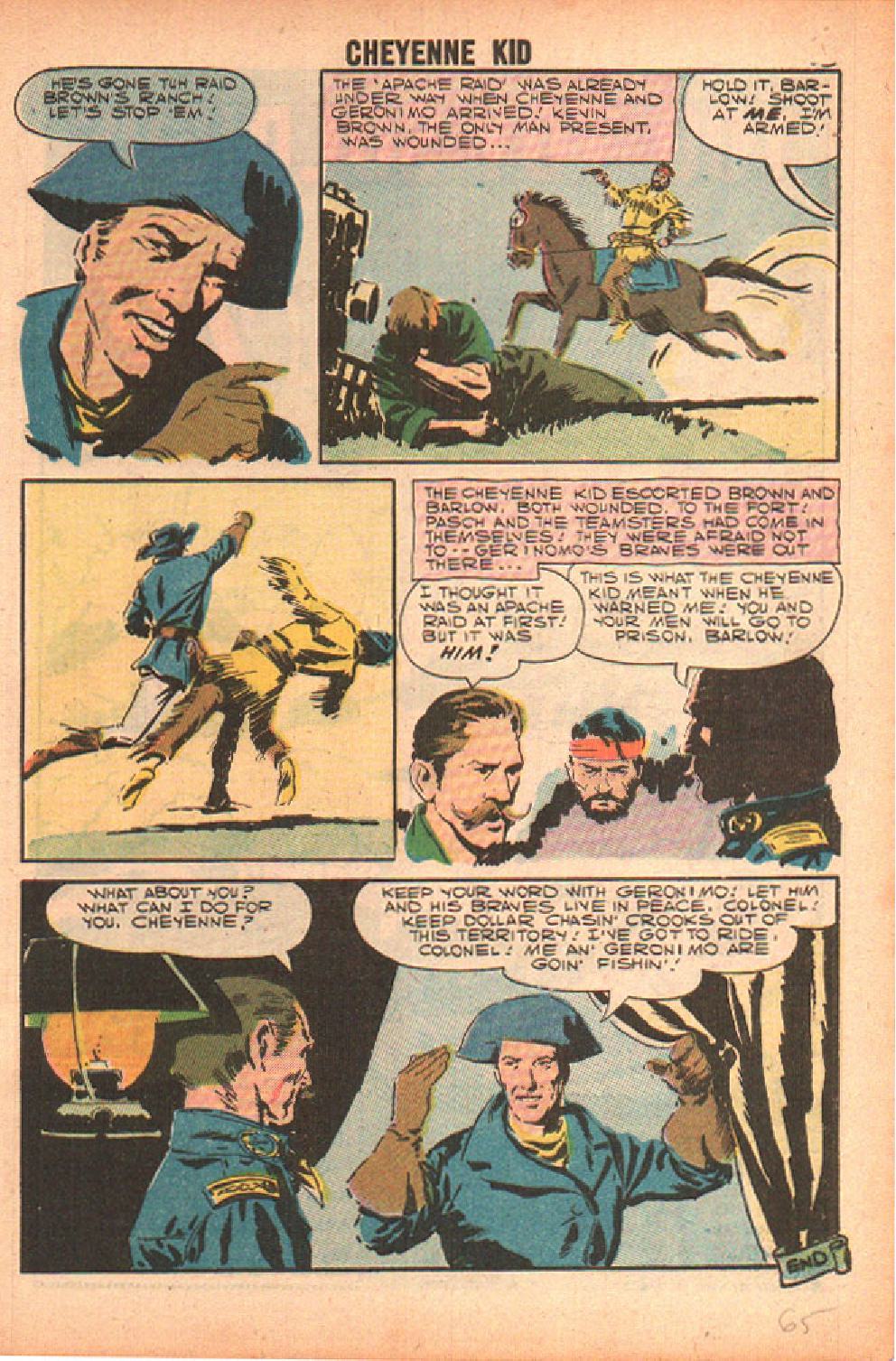 Read online Cheyenne Kid comic -  Issue #11 - 65